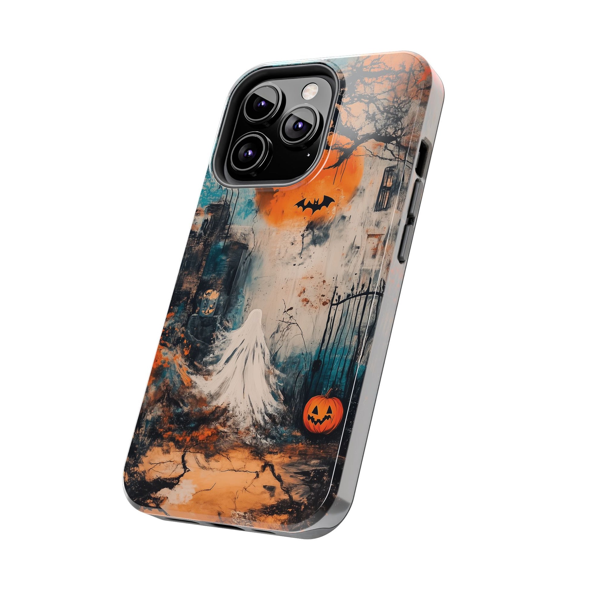 Halloween Fall Autumn Artistic Gothic Dark Academia Ghost Girl Street Art Urban Graffiti Phone Case Street iPhone 15 Pro Max Samsung Galaxy