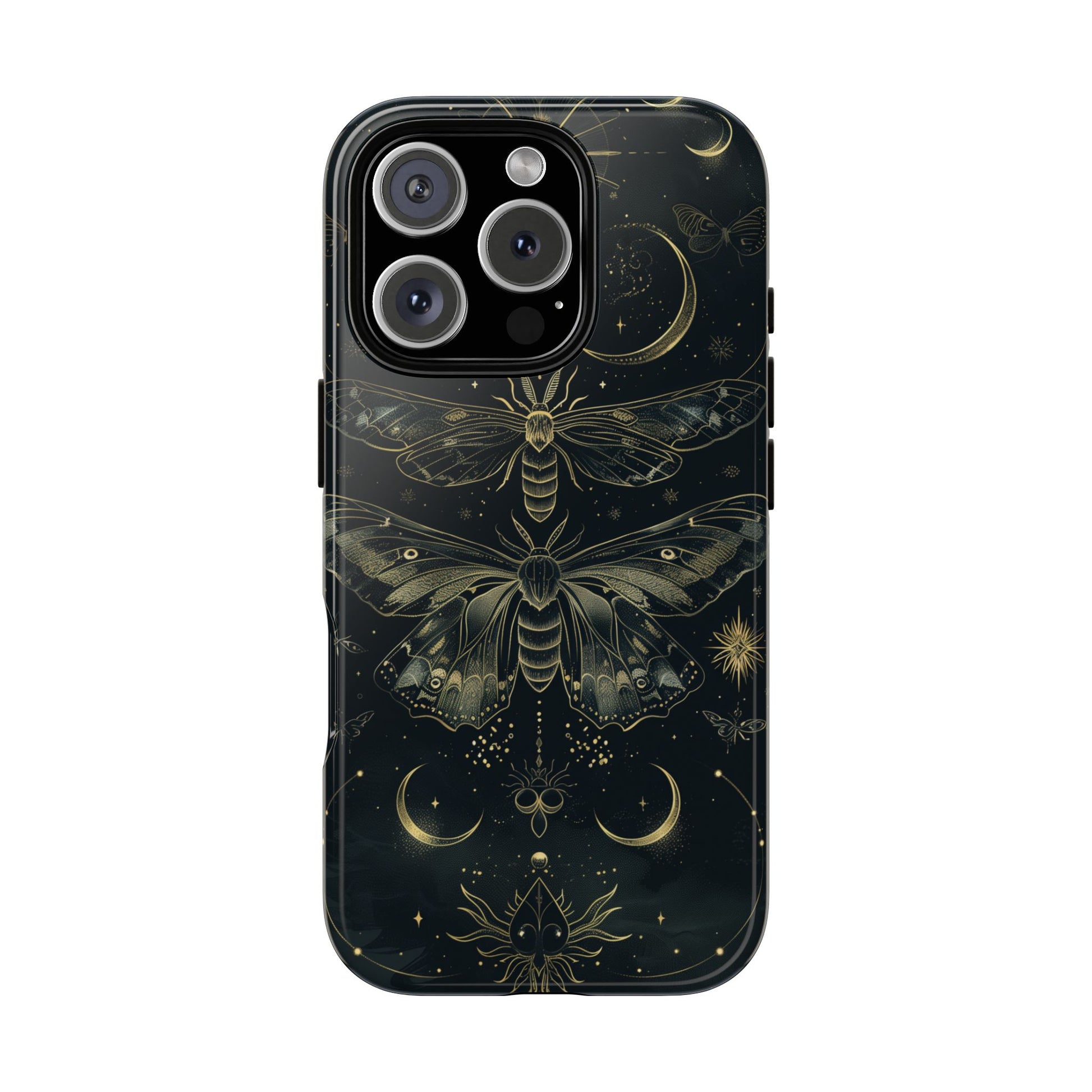 Celestial Dark Academia Phone Case Magical Moth Vintage Witchcraft Cover Esoteric Nature Art iPhone 13 14 15 16 Pro Max Samsung Pixel 8