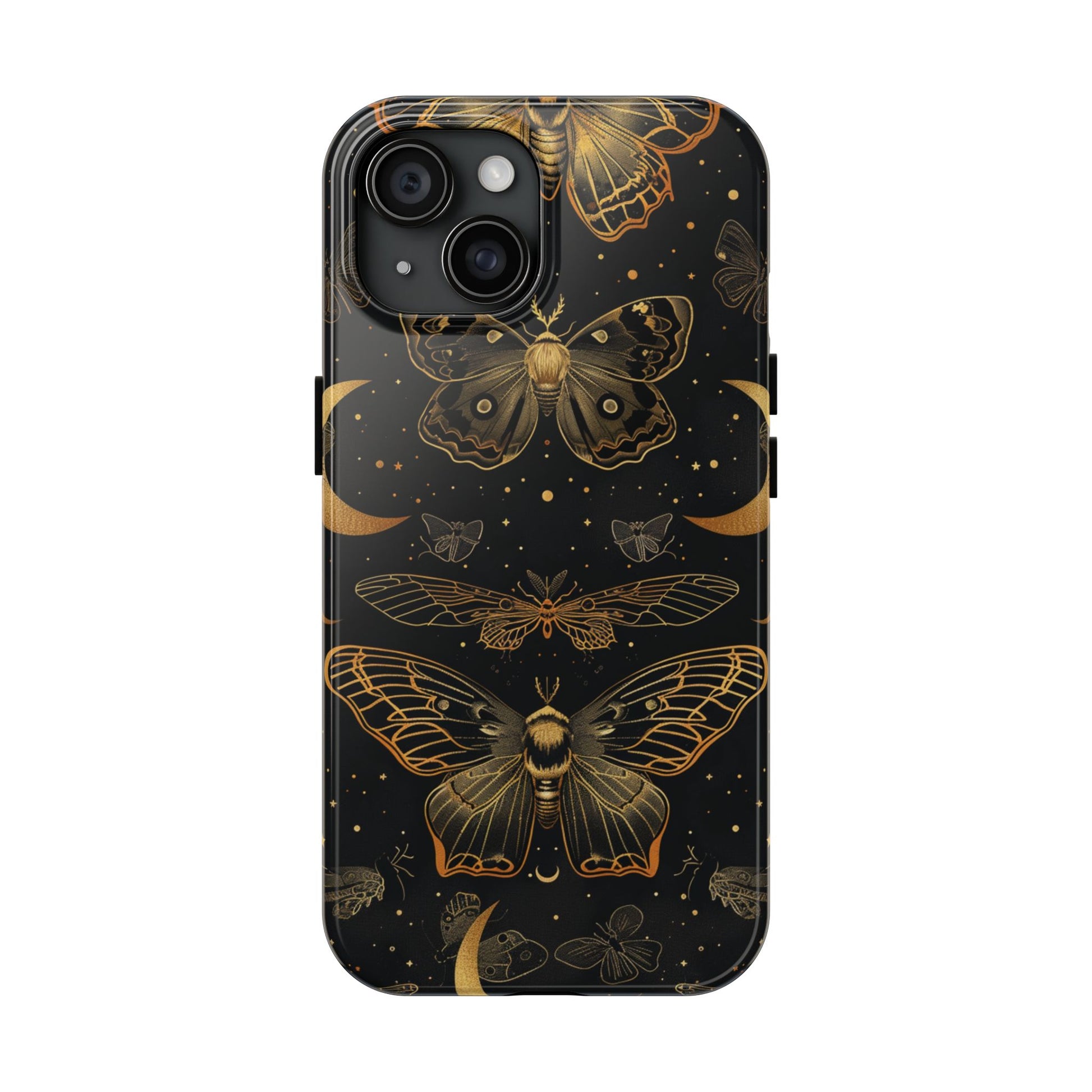 D Dark Academia Mystical Phone Case, Mystical Moth Phone Case, Vintage Magic Witchcraft iPhone Cover, Esoteric Nature Art, iPhone 15 Pro Max
