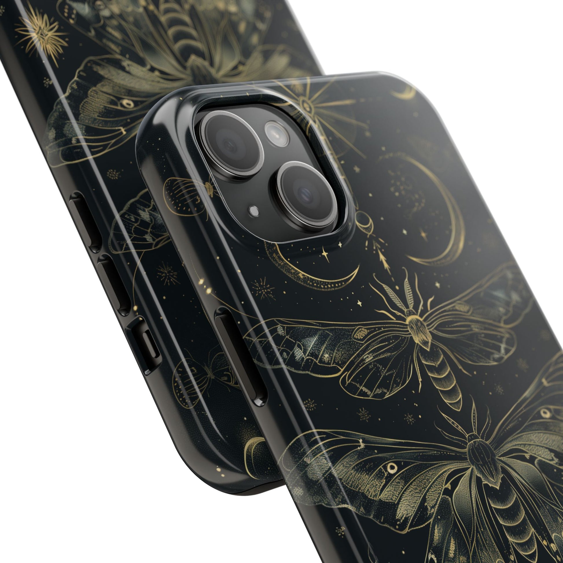 C Dark Academia Mystical Phone Case, Mystical Moth Phone Case, Vintage Magic Witchcraft iPhone Cover, Esoteric Nature Art, iPhone 15 Pro Max
