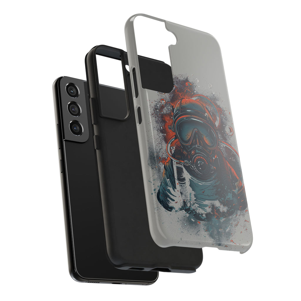 Light Custom iPhone Case, Personalized Phone Case, SCUBA Phone Case, SCUBA Diver Case, Custom Diver Phone Case, Gift for SCUBA Diver