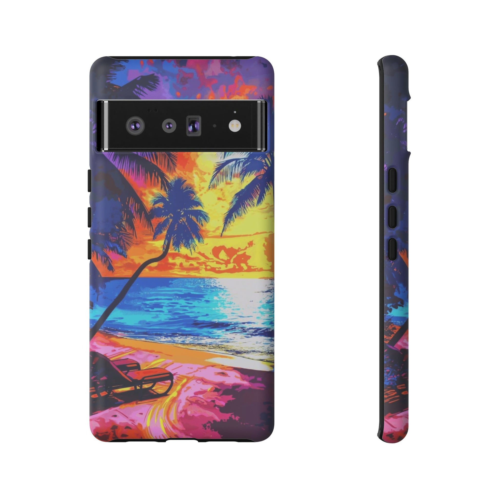Sunset Bliss: Lisa Frank Style Android Phone Case