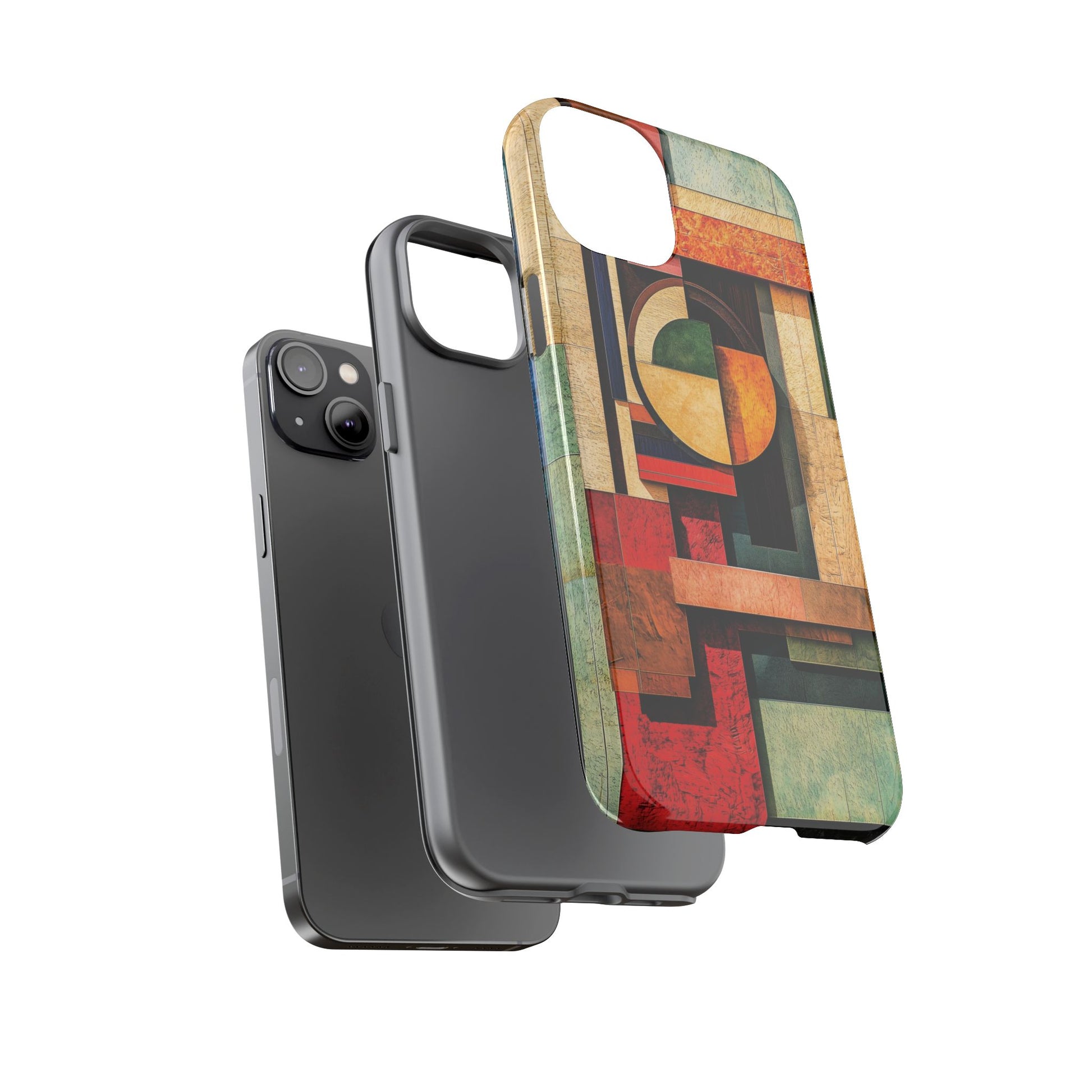 Tan Prairie Style Frank Lloyd Wright Usonian Phone Case Geometric Stained Glass Art Deco Marble Gold 13 14 15 16 iPhone Pro Max Galaxy Pixel