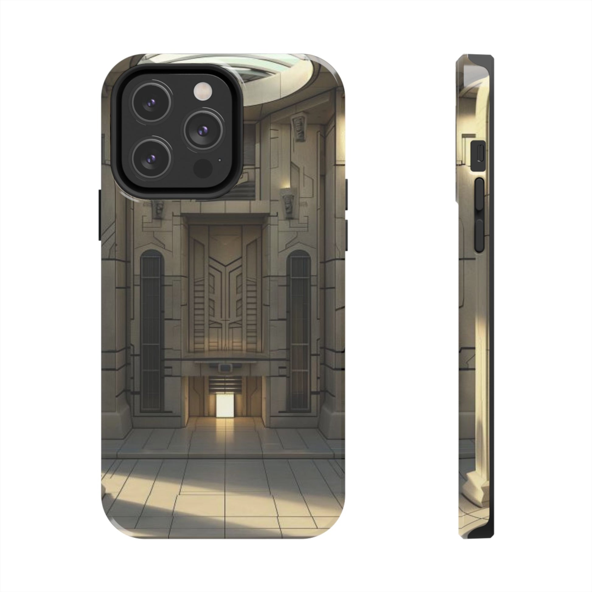 Durable Phone Case - Frank Lloyd Wright Style Room - Tough Architectural Design iPhone/Android Cover - Unique Art Deco Protection Accessory