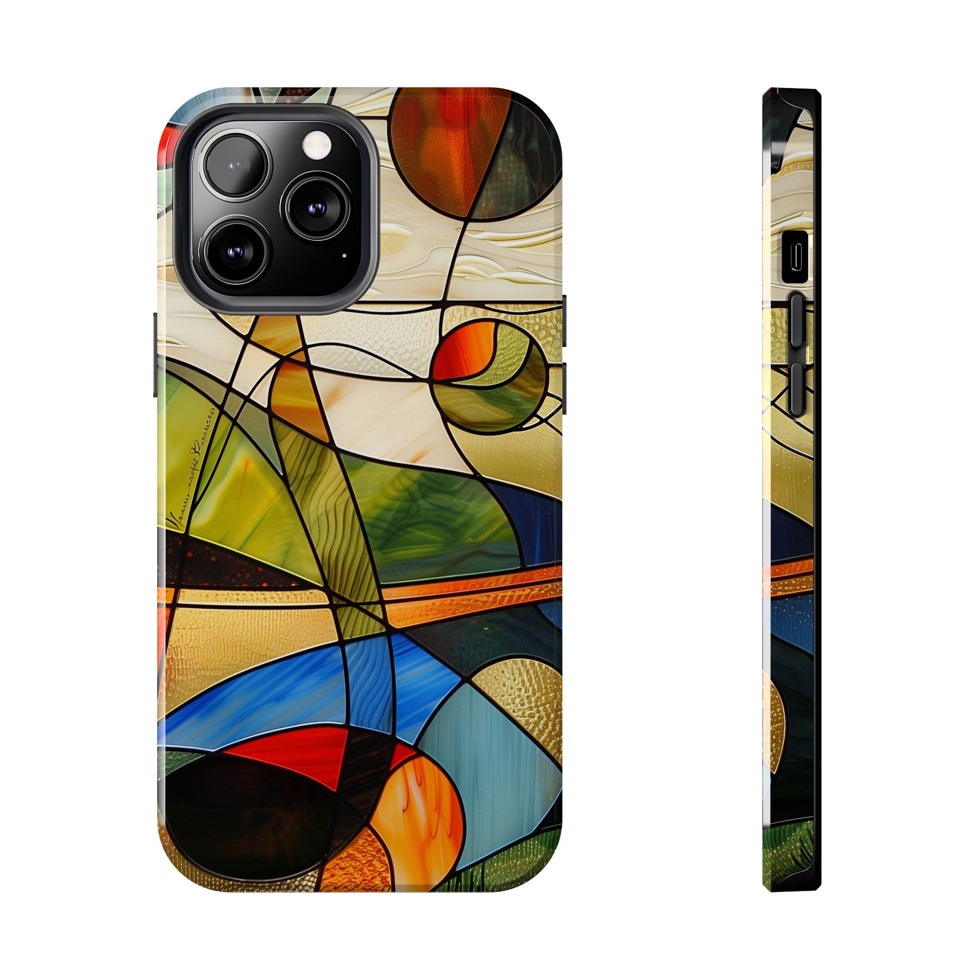 Frank Lloyd Wright Inspired Stained Glass Phone Case, Artistic iPhone Case, Architectural Design, Art Deco iphone Case, iphone 15 pro max