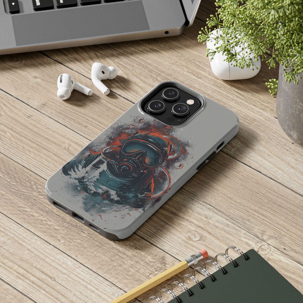Light Custom iPhone Case, Personalized Phone Case, SCUBA Phone Case, SCUBA Diver Case, Custom Diver Phone Case, Gift for SCUBA Diver