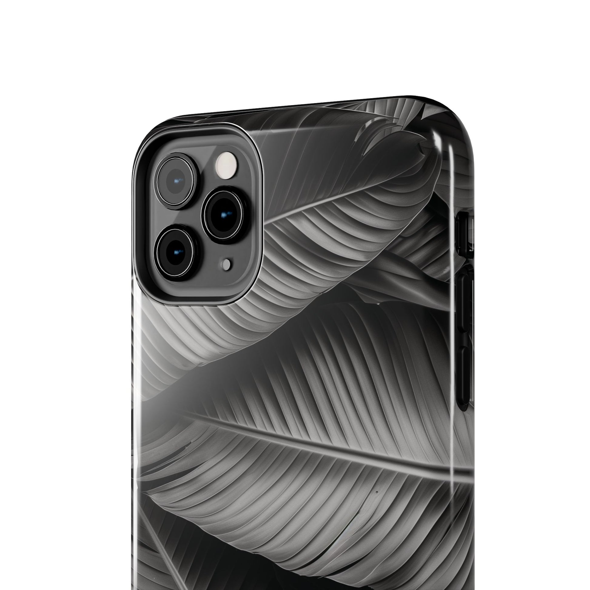 Custom Palm Leaf Phone Case, Palm Tree Phone Case, Tropical Leaf Design, Summer iPhone Cover, Black and White iPhone Case, iPhone 15 Pro Max