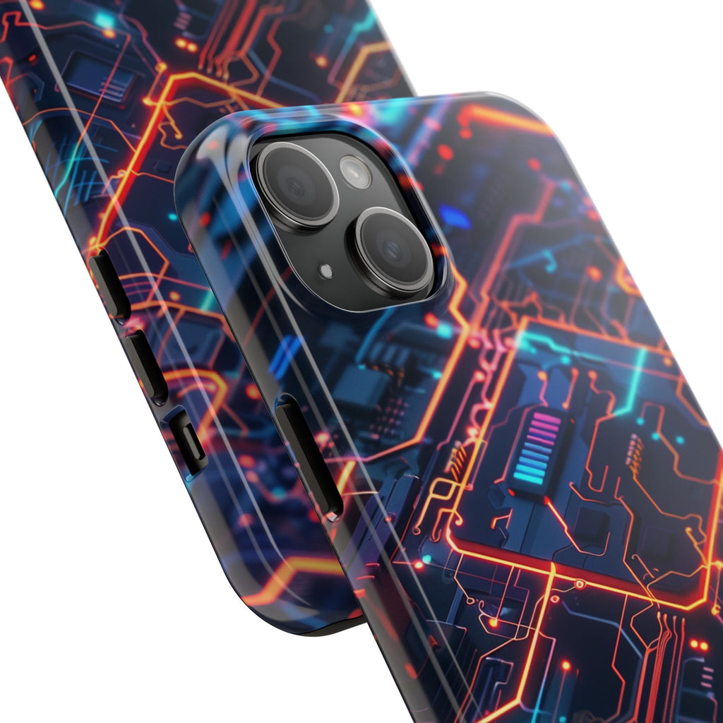 Circuit Board Phone Case, Futuristic Circuit Phone Case, High-Tech Gift, Custom Sci-Fi Phone Case, iphone 15 pro max