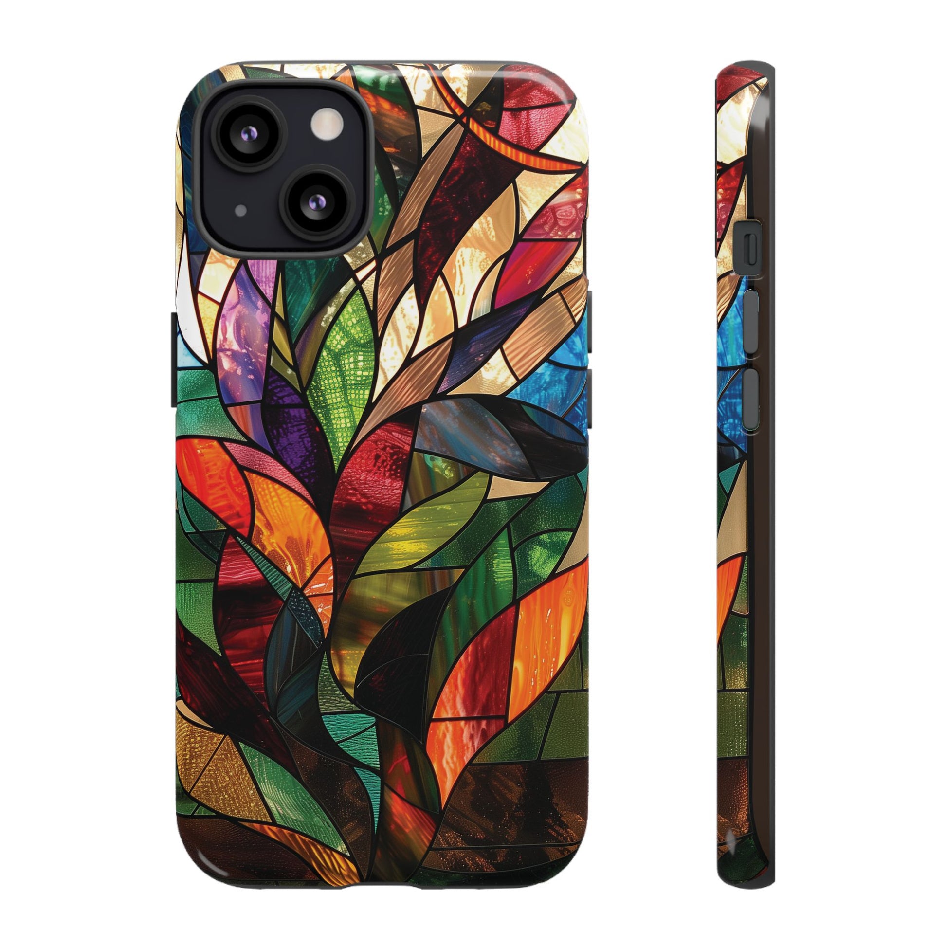 Frank Lloyd Wright Inspired Stained Glass Phone Case Mid Mod Geometric Artistic Architectural Design Art Deco iphone 13 14 15 16 Pro Max