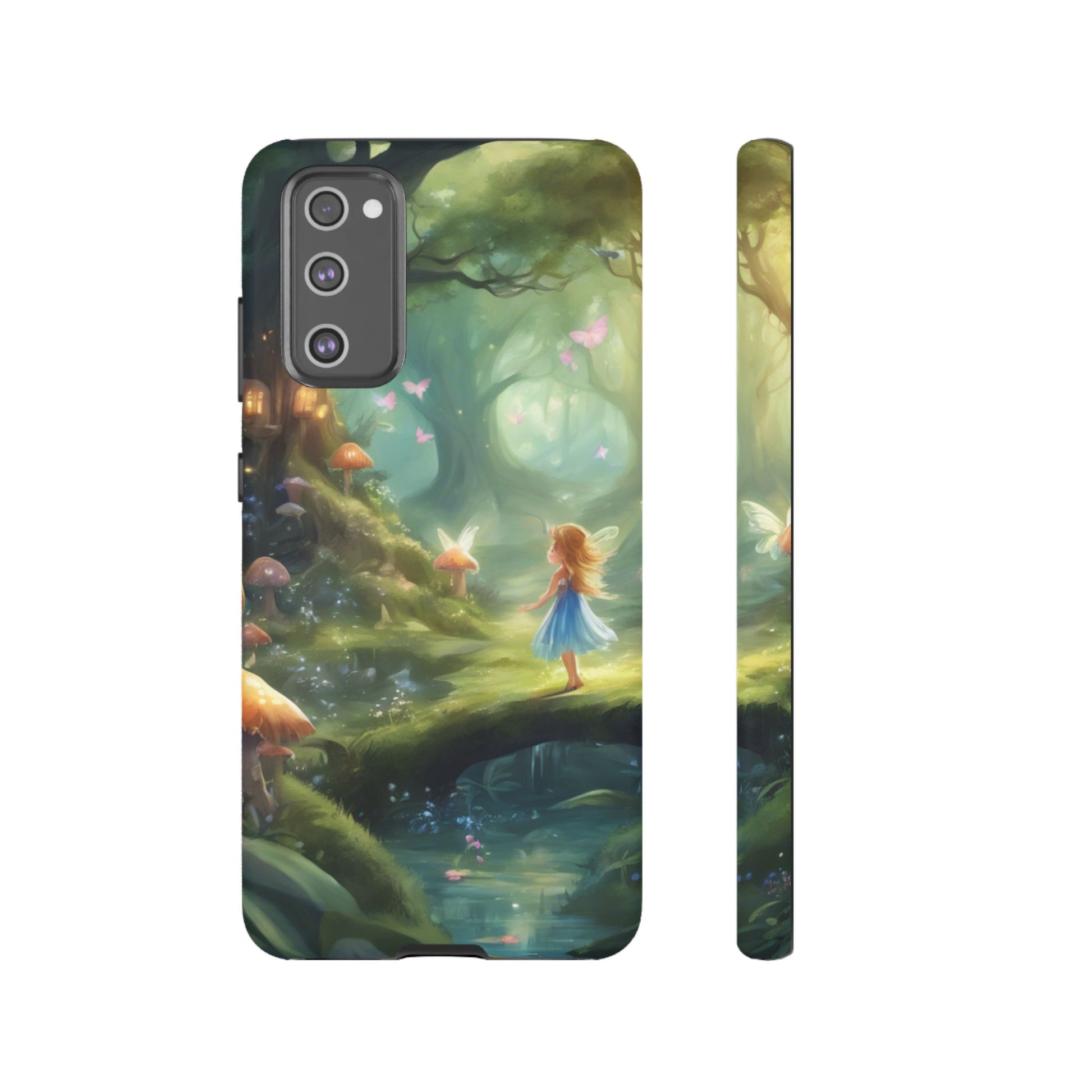 Enchanting Fairy Forest Phone Case Fae Trees Legend Garden Fern Gulley ACOTAR Magic Fantasy Dragons iPhone 13 14 15 16 Pro Max Samsung Pixel