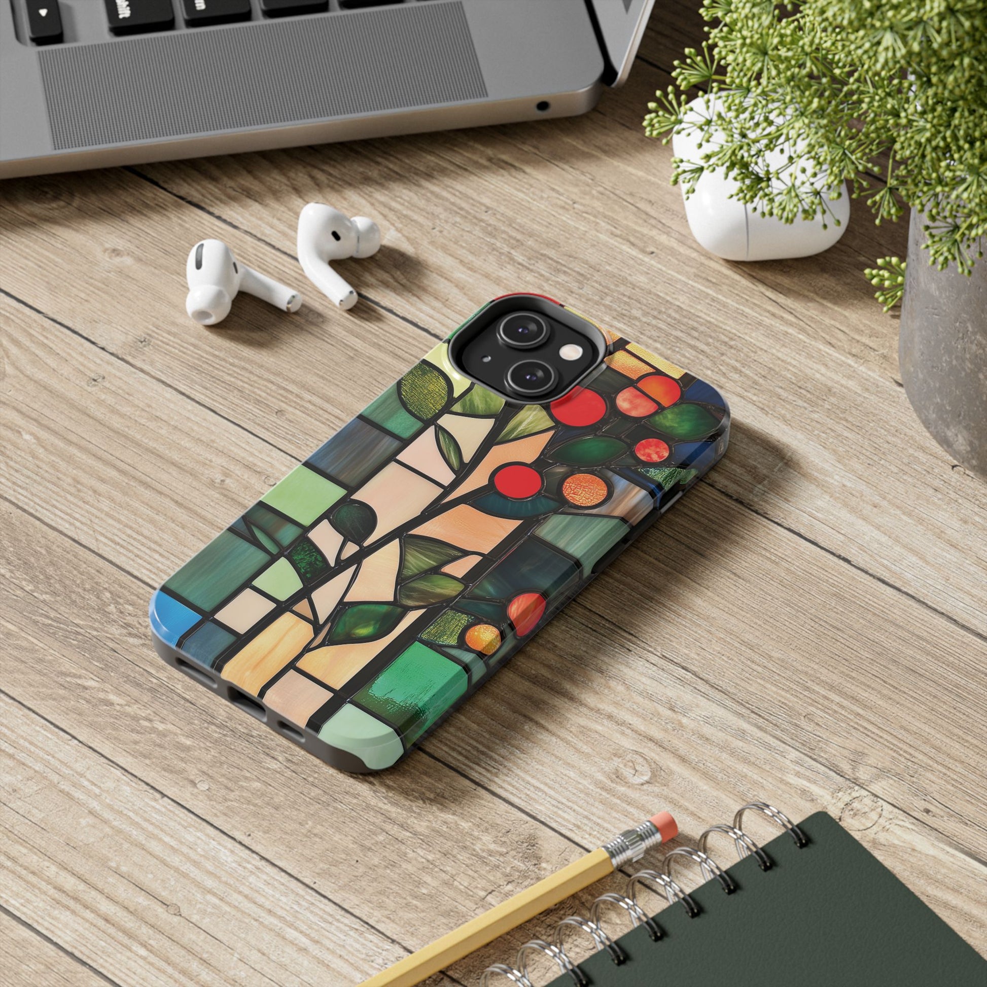 Stained Glass Phone Case Artistic iPhone Case Architectural Design, Art Deco iphone Case