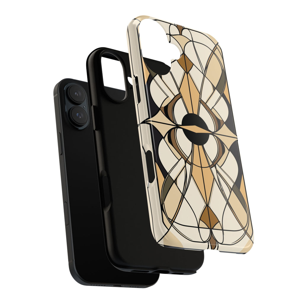 Geometric Phone Case Art Deco Design Frank Lloyd Wright Stained Glass Prairie Style Stylish iphone 13 14 15 16 Pro Max Plus Galaxy