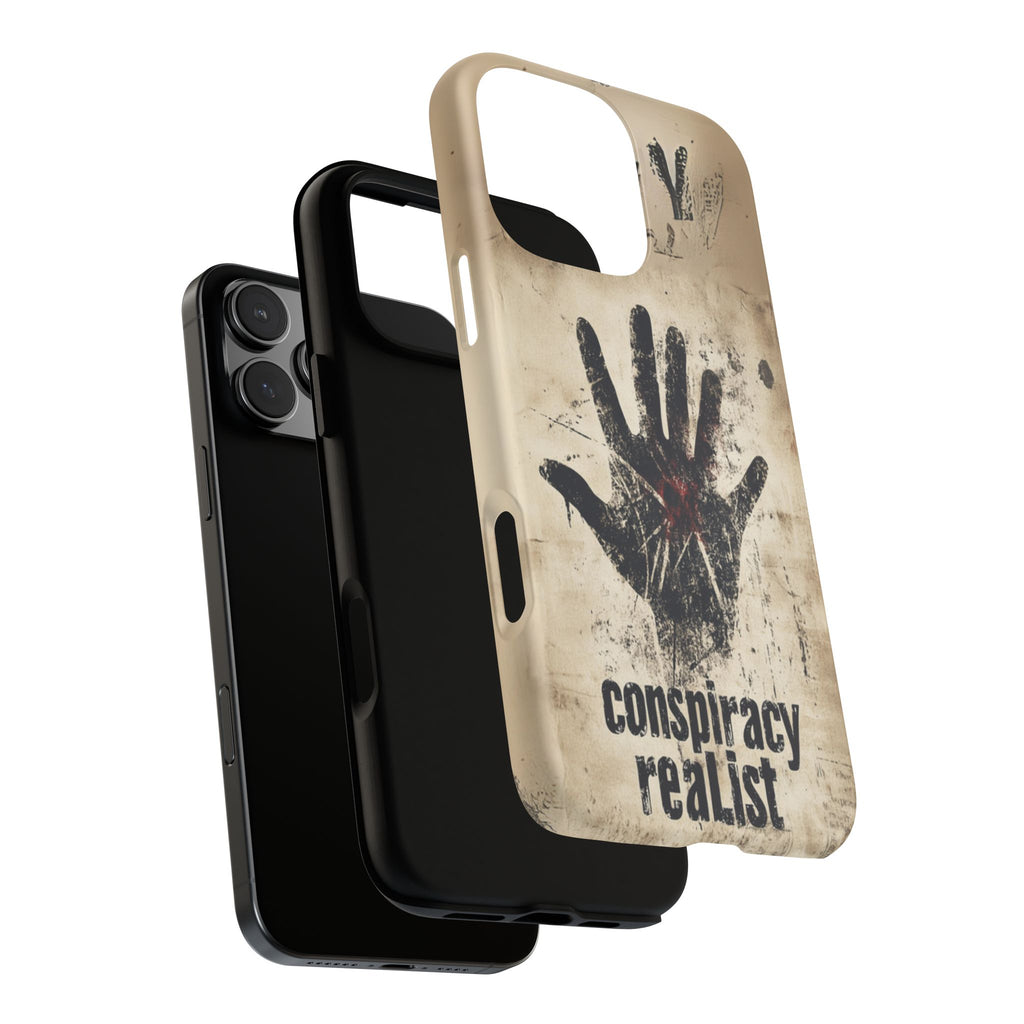Conspiracy Theories Paranormal Mystery UFO X-Files Inspired Ghostly Hand Conspiracy Realist Cryptid iPhone 13 14 15 16 Pro Max Galaxy Pixel
