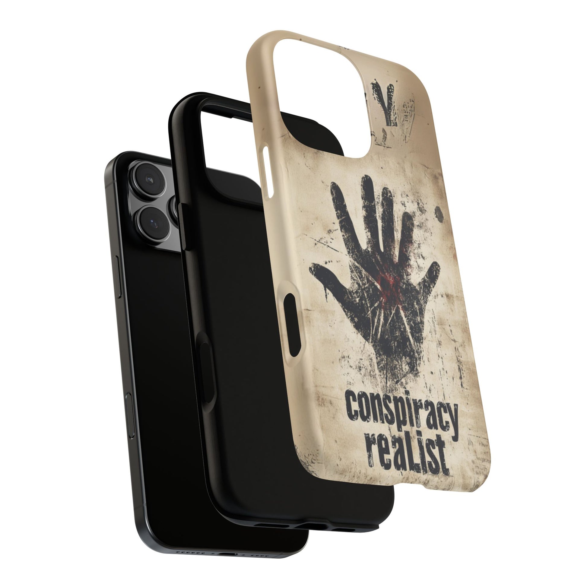 Conspiracy Theories Paranormal Mystery UFO X-Files Inspired Ghostly Hand Conspiracy Realist Cryptid iPhone 13 14 15 16 Pro Max Galaxy Pixel