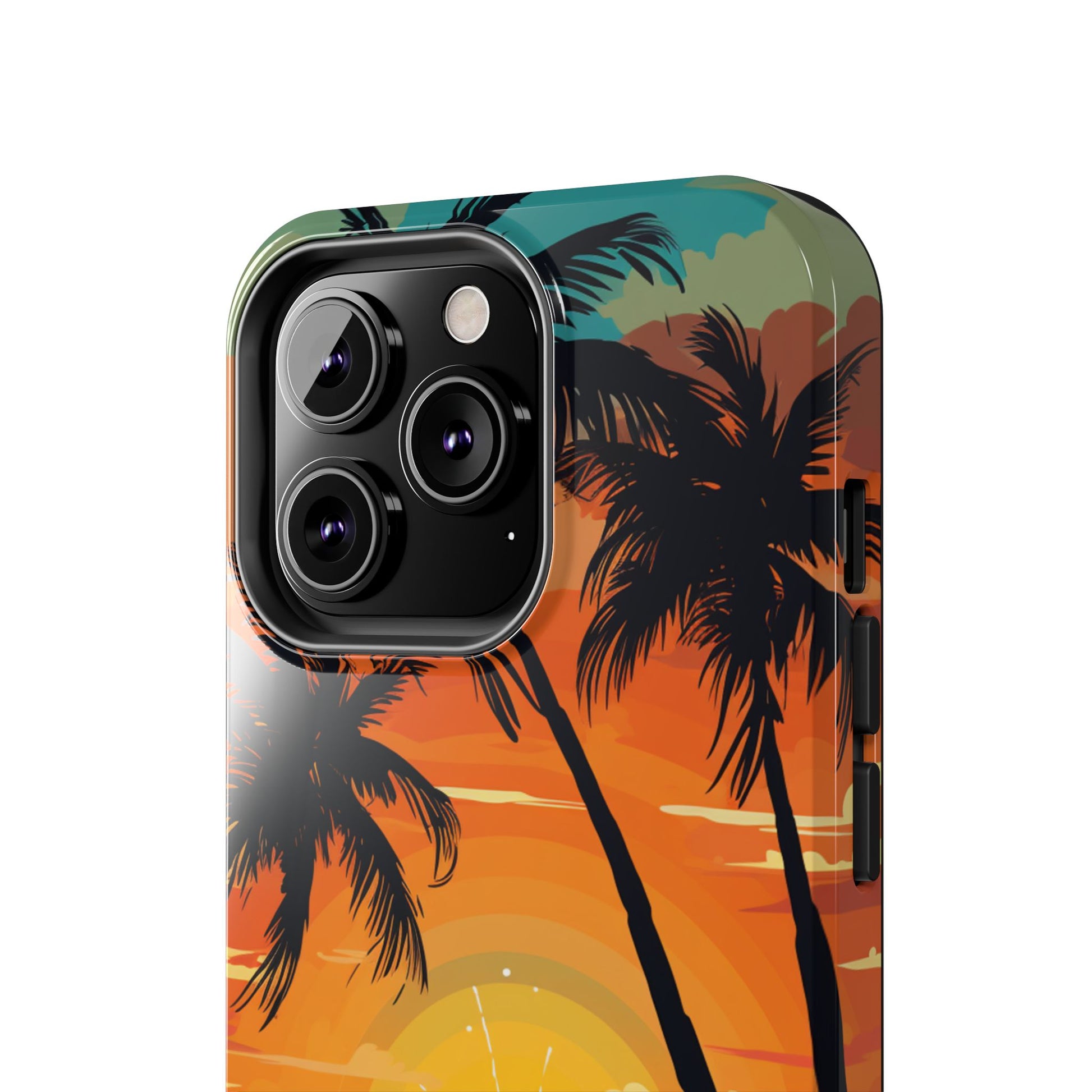 Palm Trees and Sunsets Tough iPhone Cases