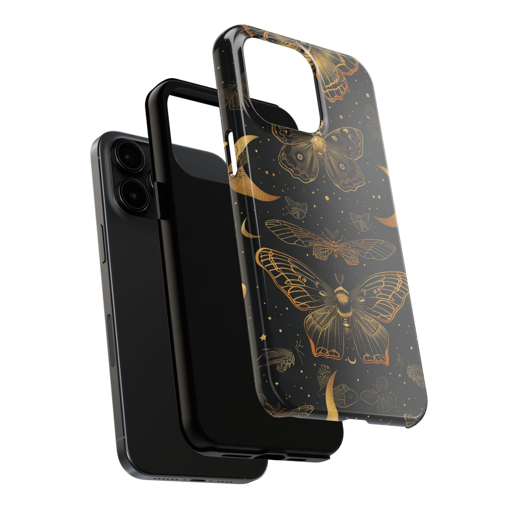 D Dark Academia Mystical Phone Case, Mystical Moth Phone Case, Vintage Magic Witchcraft iPhone Cover, Esoteric Nature Art, iPhone 15 Pro Max