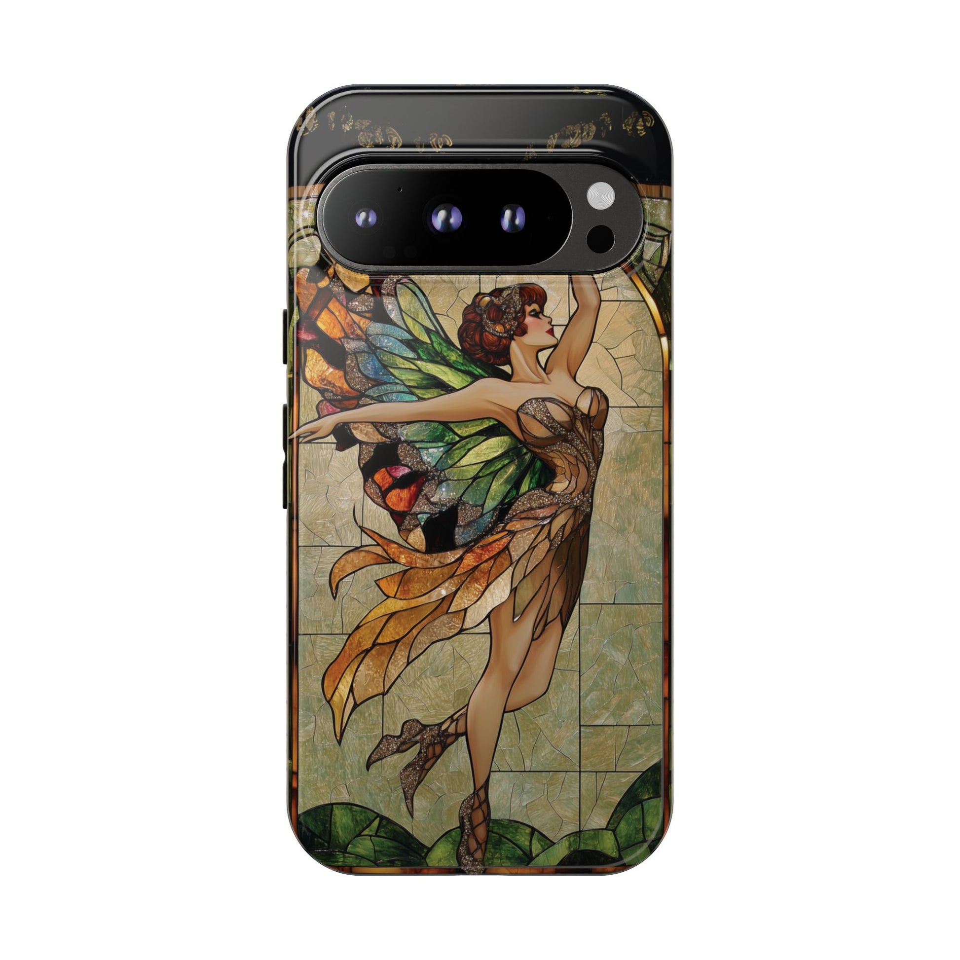 Fairy Phone Case Art Deco Woman Phone Case 1920s Art Nouveau Design in Stained Glass Alphonse Mucha Style Gatsby Style Poster