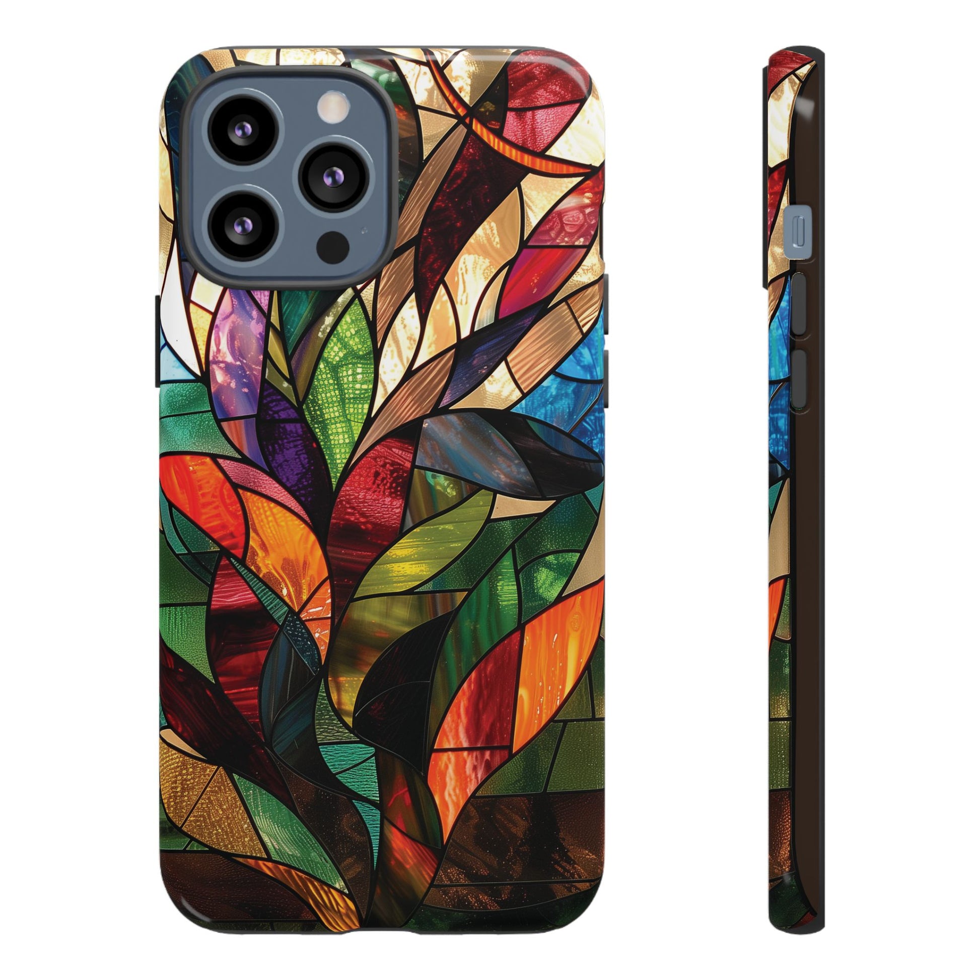 Frank Lloyd Wright Inspired Stained Glass Phone Case Mid Mod Geometric Artistic Architectural Design Art Deco iphone 13 14 15 16 Pro Max