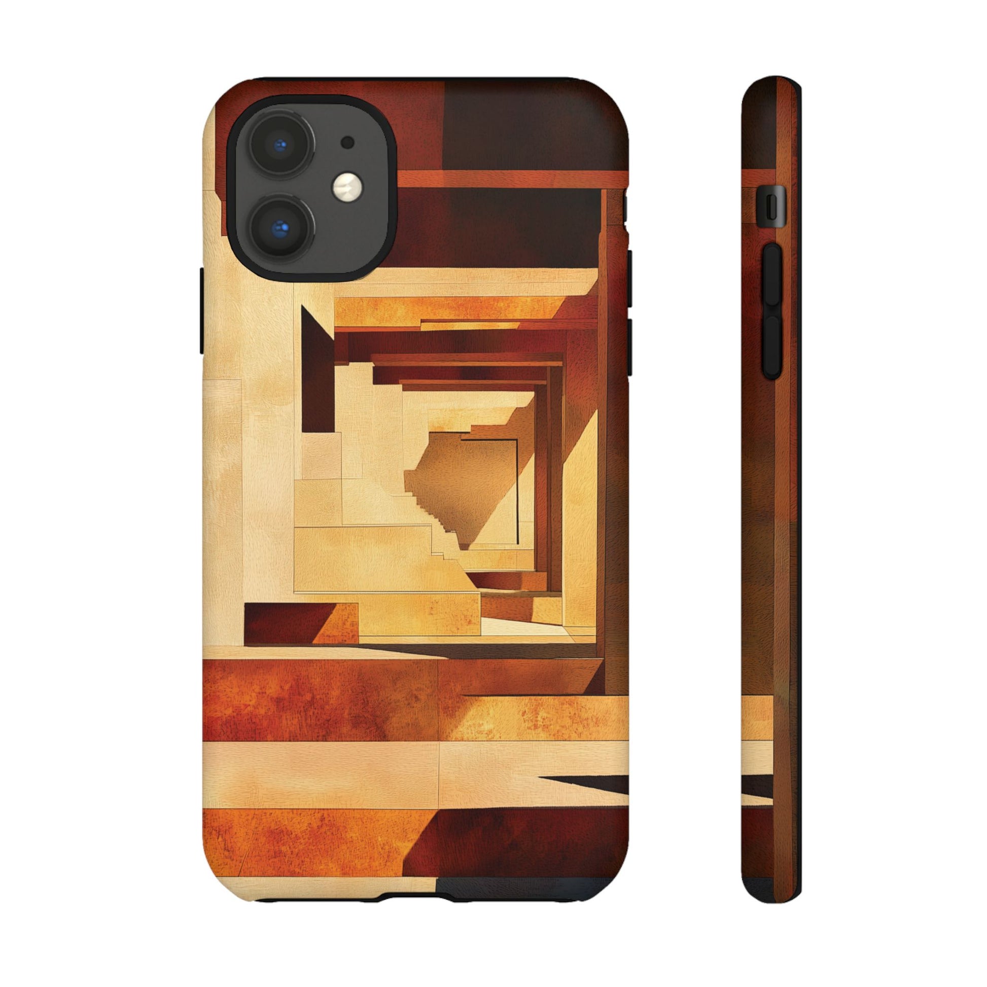 Usonian Frank Lloyd Wright Prairie Phone Case Geometric Stained Glass Art Deco Marble Gold 13 14 15 16 iPhone Pro Max Galaxy Pixel