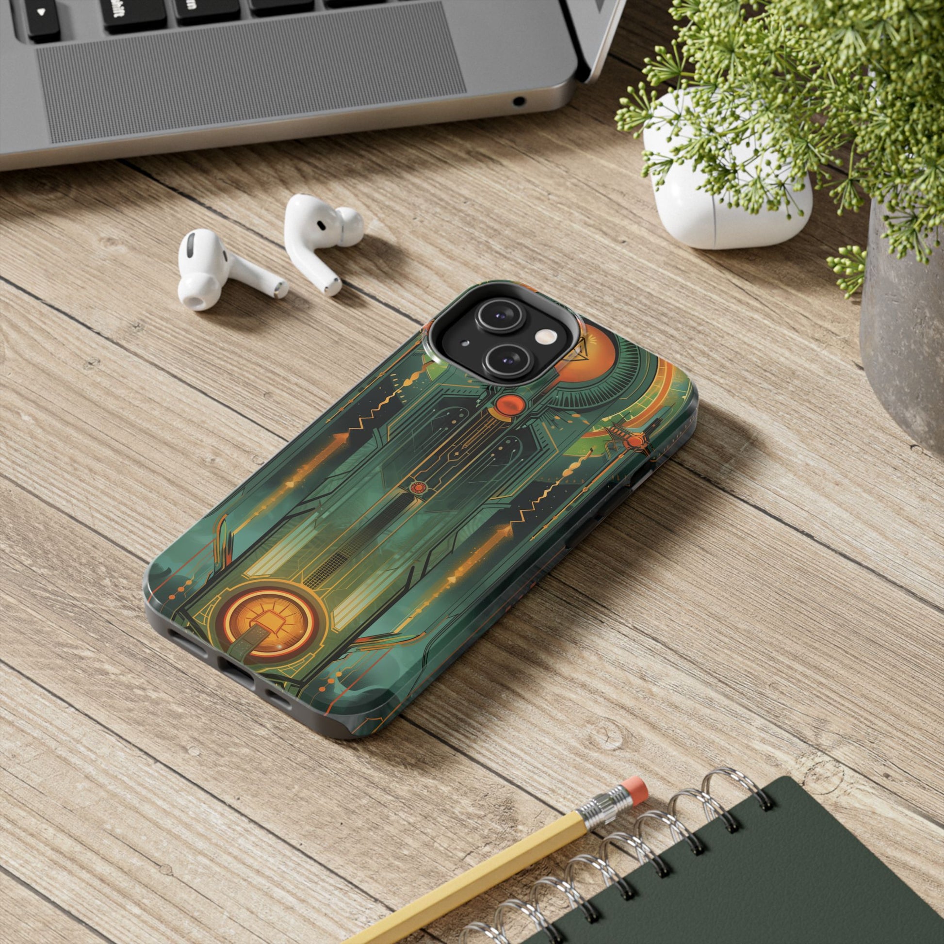 Art Deco Phone Case, Architecture Phone Case, Durable iPhone Case, Gift for Architect, iPhone 14 Case, Art Deco Building Phone Case