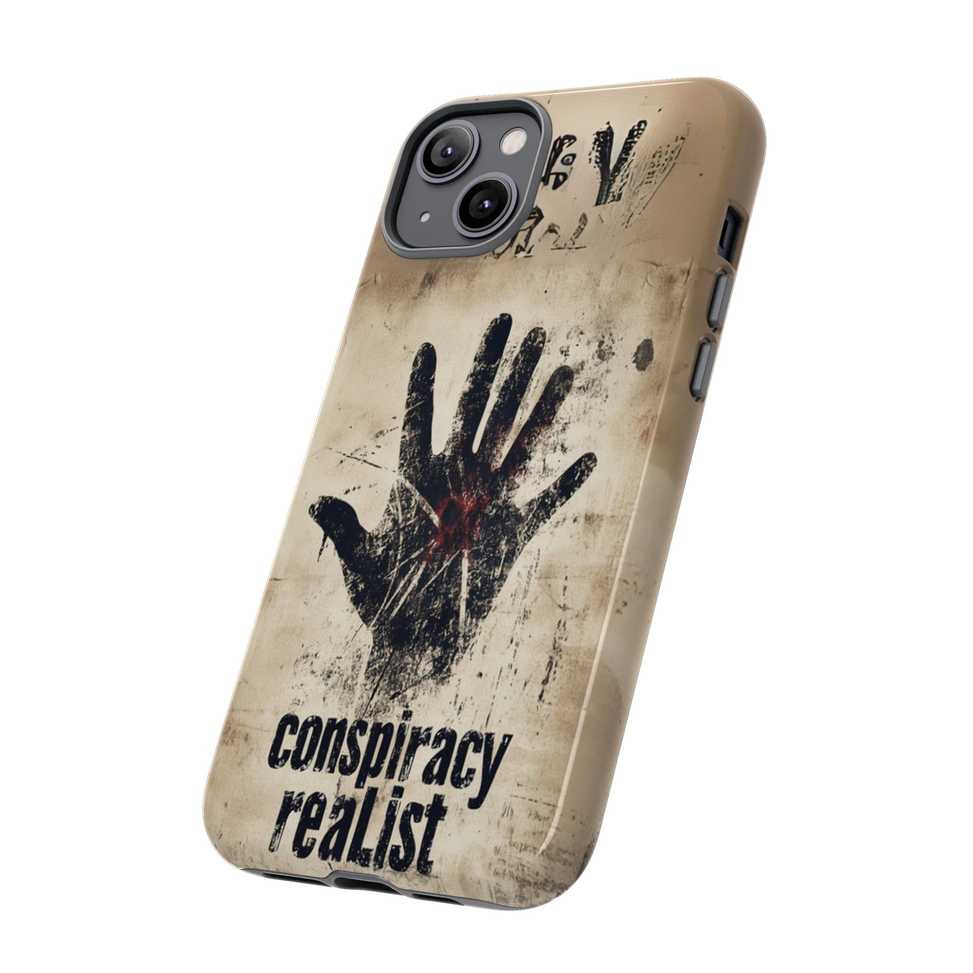 Conspiracy Theories Paranormal Mystery UFO X-Files Inspired Ghostly Hand Conspiracy Realist Cryptid iPhone 13 14 15 16 Pro Max Galaxy Pixel