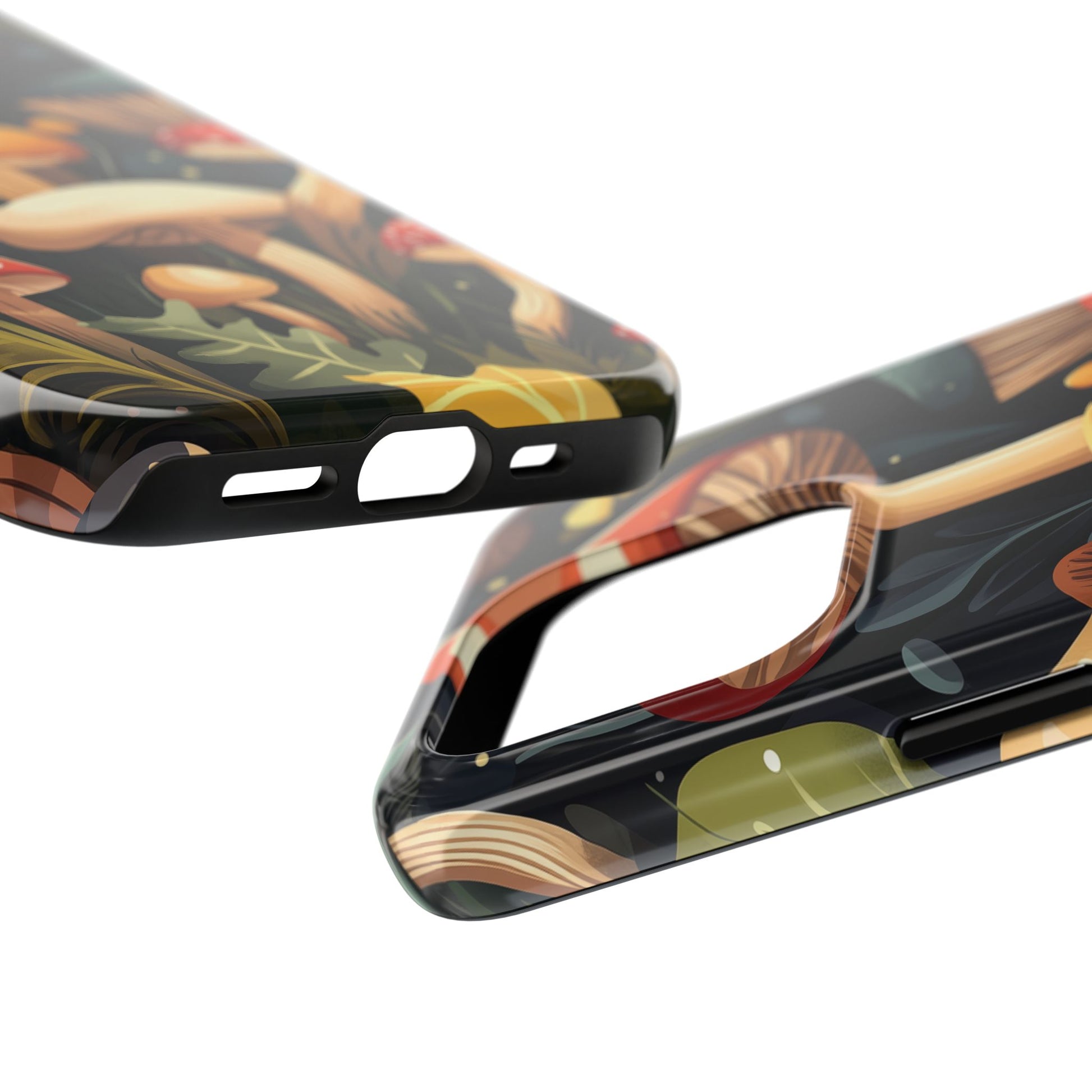 Cottagecore Mushroom Phone Case for iPhone, Fall Autumn Vibe iPhone 15 Plus, 15 Pro, Samsung Galaxy S24 Woodland Trippy Mushroom