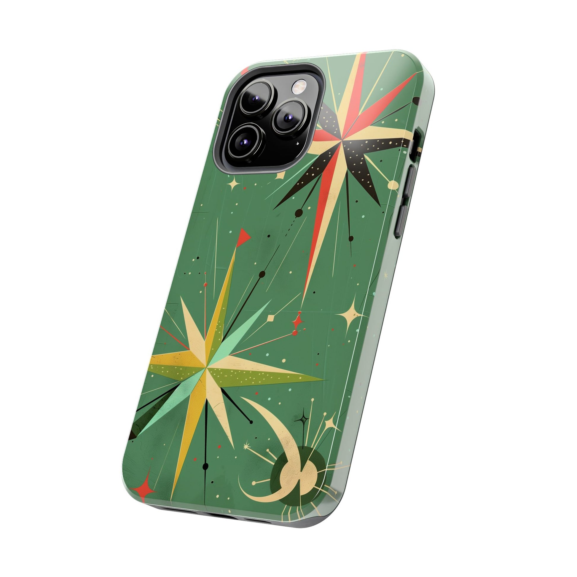 Mid Century Modern Star Design Phone Case, Earth Tone Colors, Retro Style Smartphone Cover, Vintage Phone Case, iPhone 14 Case, Apple iPhone