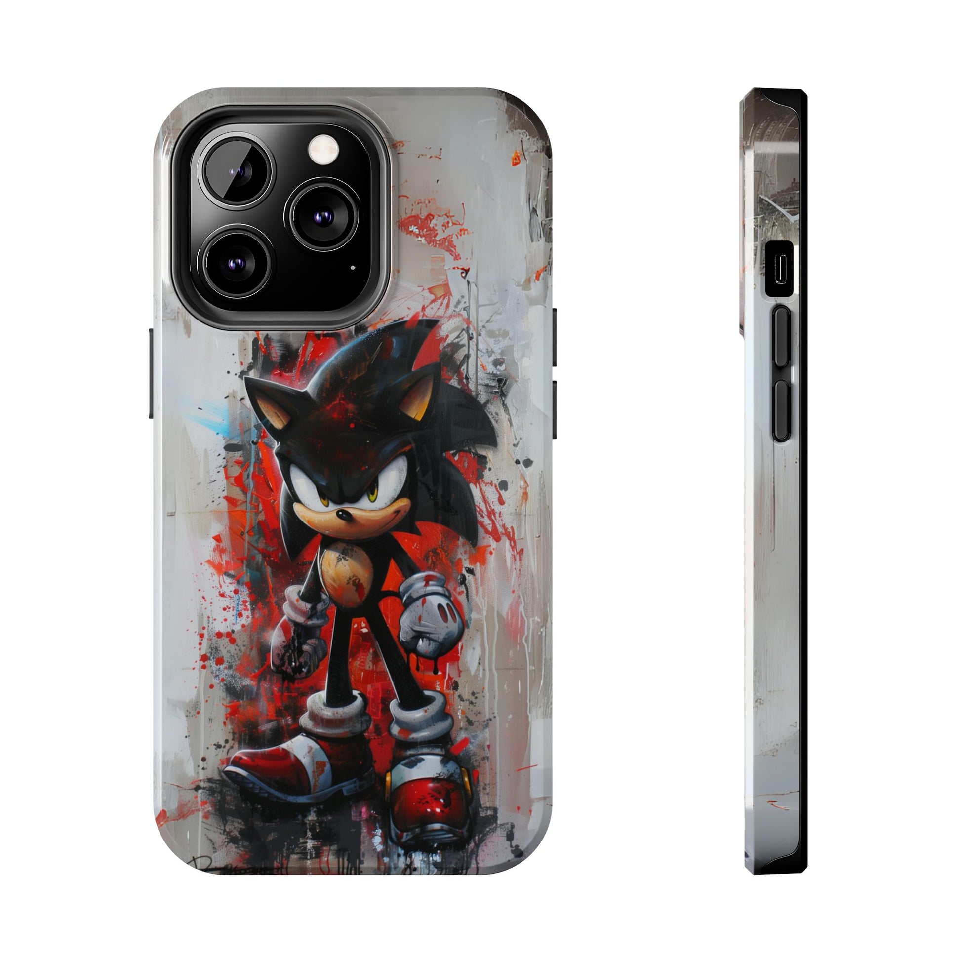 Shadow the Hedgehog Inspired Phone Case, Durable iPhone Case, Perfect Gamer Gift, SEGA, Sonic the Hedgehog, Tails, Shadow, iPhone 12