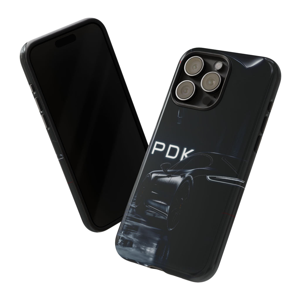 German Super Sports Car Phone Case Car Lover Gift Inspired Neon Sign Font iPhone 13 14 15 16 Pro Max Double Clutch Granny Shifting