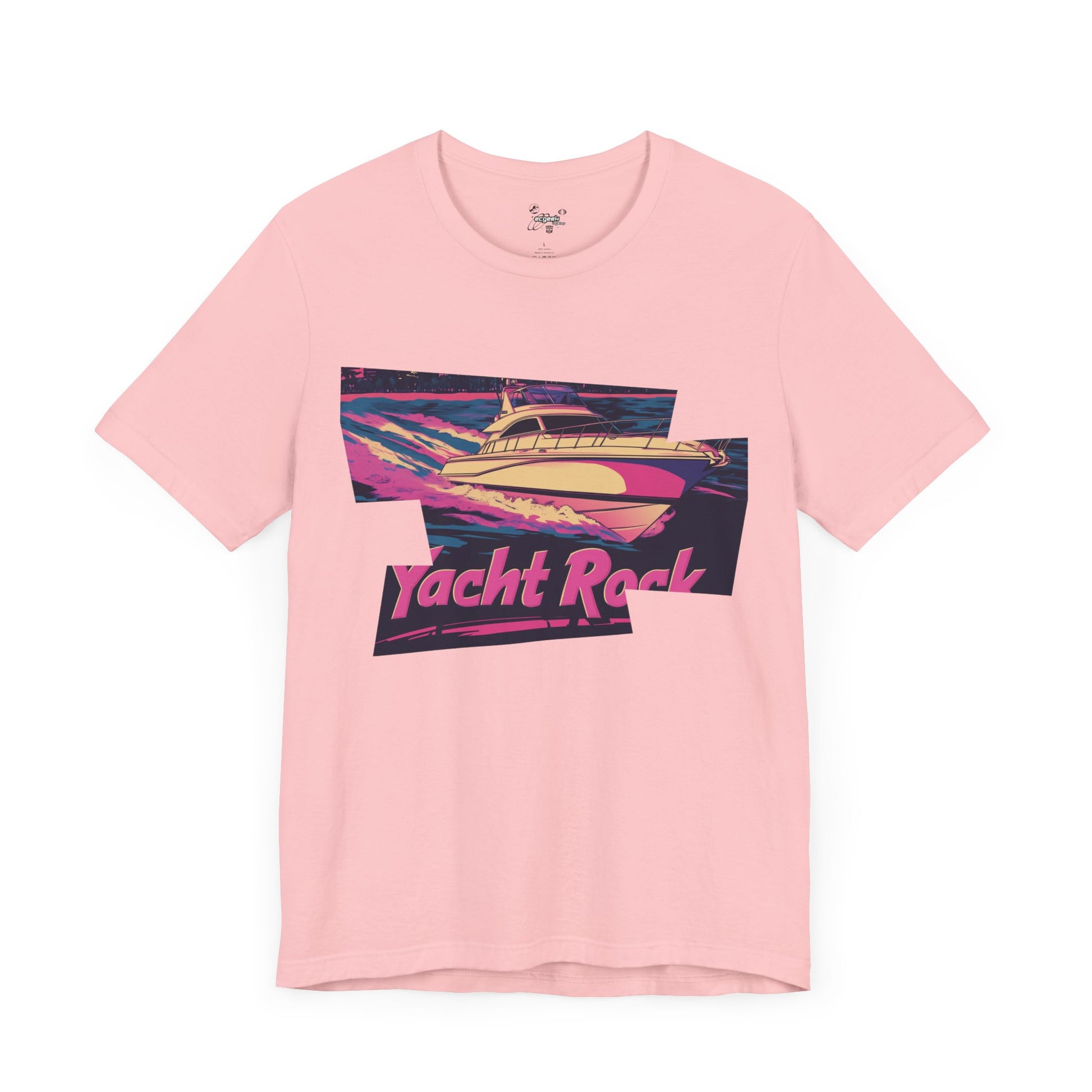 Yacht Rock T-Shirt Tshirt Nautical Graphic Tee 80s Miami Vice Boating Shirt Yacht Lover Gift Nostalgic South Beach Retro Motif Style Funny