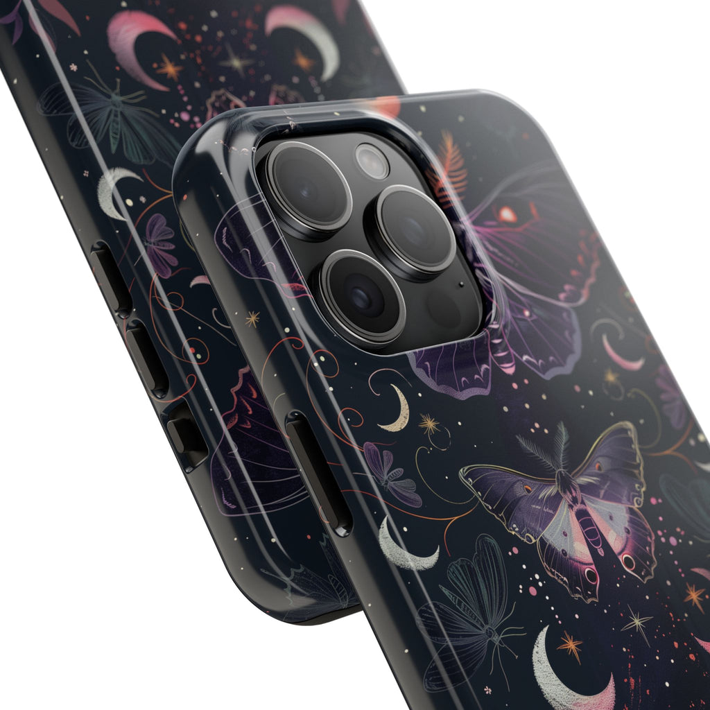 B Dark Academia Mystical Phone Case, Mystical Moth Phone Case, Vintage Magic Witchcraft iPhone Cover, Esoteric Nature Art, iPhone 15 Pro Max