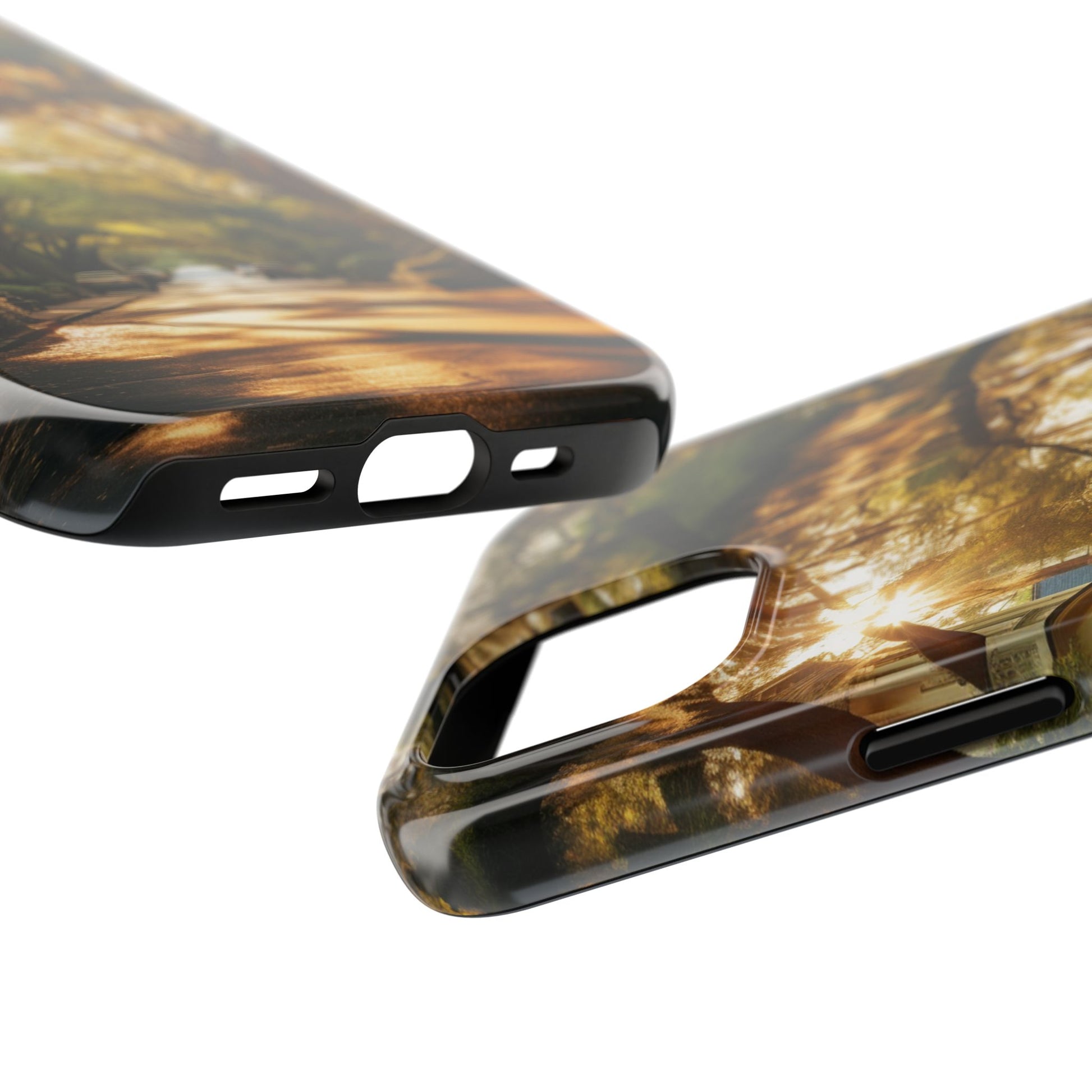Historic Savannah Georgia Street Scene Phone Case - Unique Protective Cover for iPhone Models, Perfect Souvenir or Gift