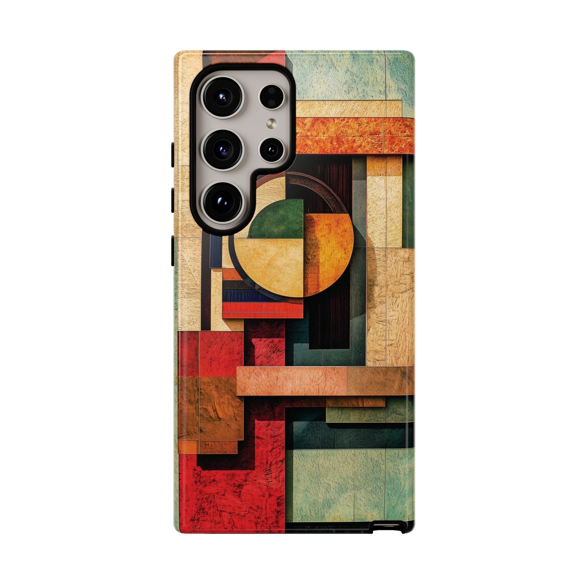 Tan Prairie Style Frank Lloyd Wright Usonian Phone Case Geometric Stained Glass Art Deco Marble Gold 13 14 15 16 iPhone Pro Max Galaxy Pixel