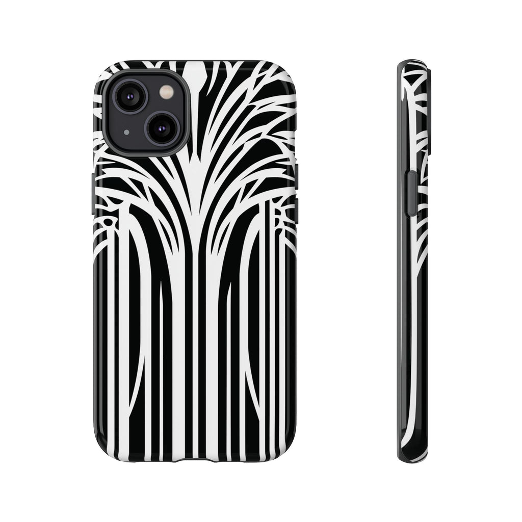 Blank White Art Deco Palm Tree Phone Case Design Lempicka Frank Lloyd Wright Prairie Style Stylish iphone 13 14 15 16 Pro Max Plus Galaxy