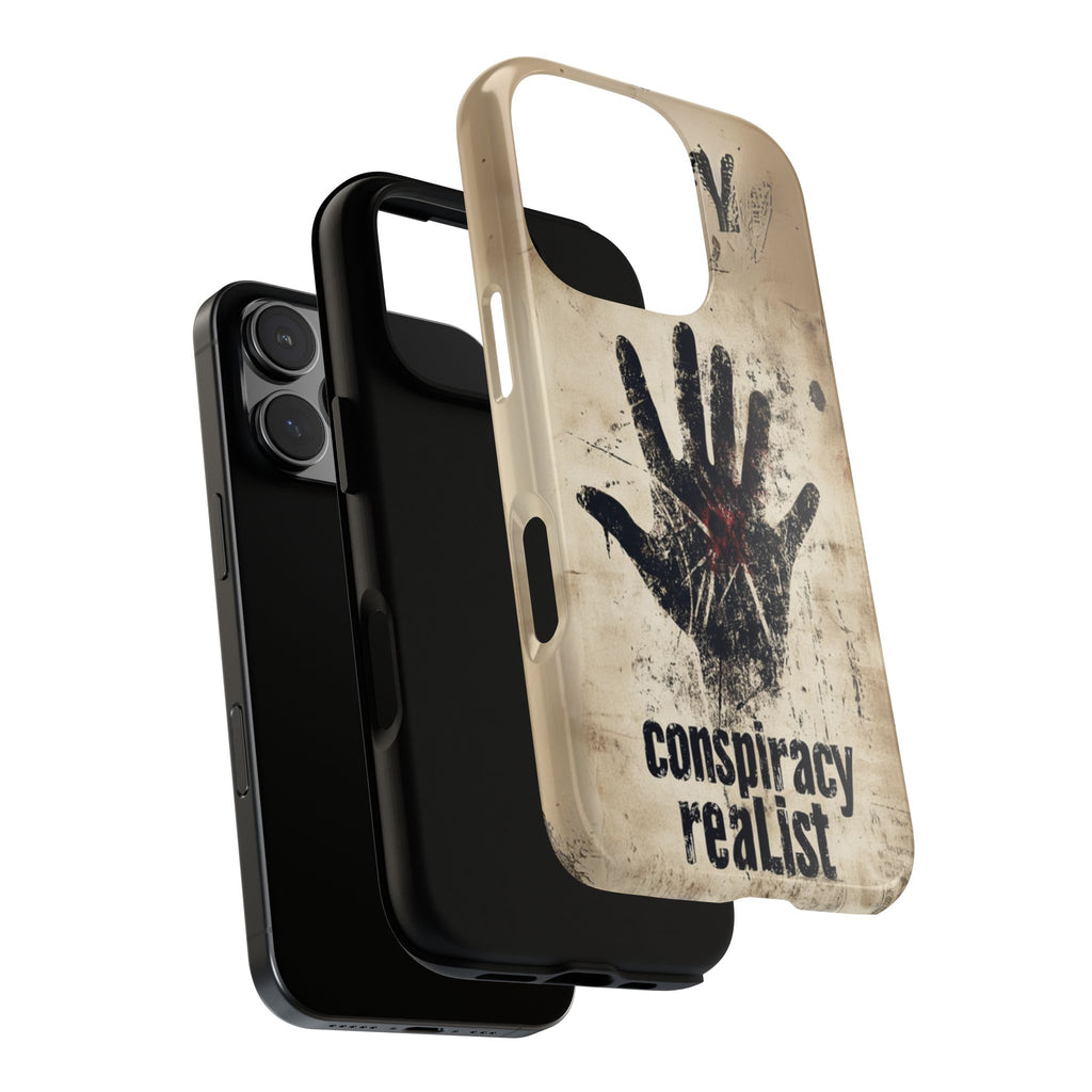 Conspiracy Theories Paranormal Mystery UFO X-Files Inspired Ghostly Hand Conspiracy Realist Cryptid iPhone 13 14 15 16 Pro Max Galaxy Pixel