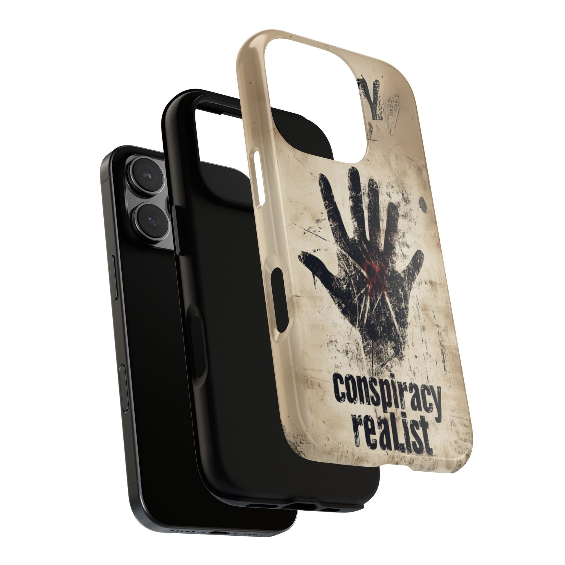 Conspiracy Theories Paranormal Mystery UFO X-Files Inspired Ghostly Hand Conspiracy Realist Cryptid iPhone 13 14 15 16 Pro Max Galaxy Pixel
