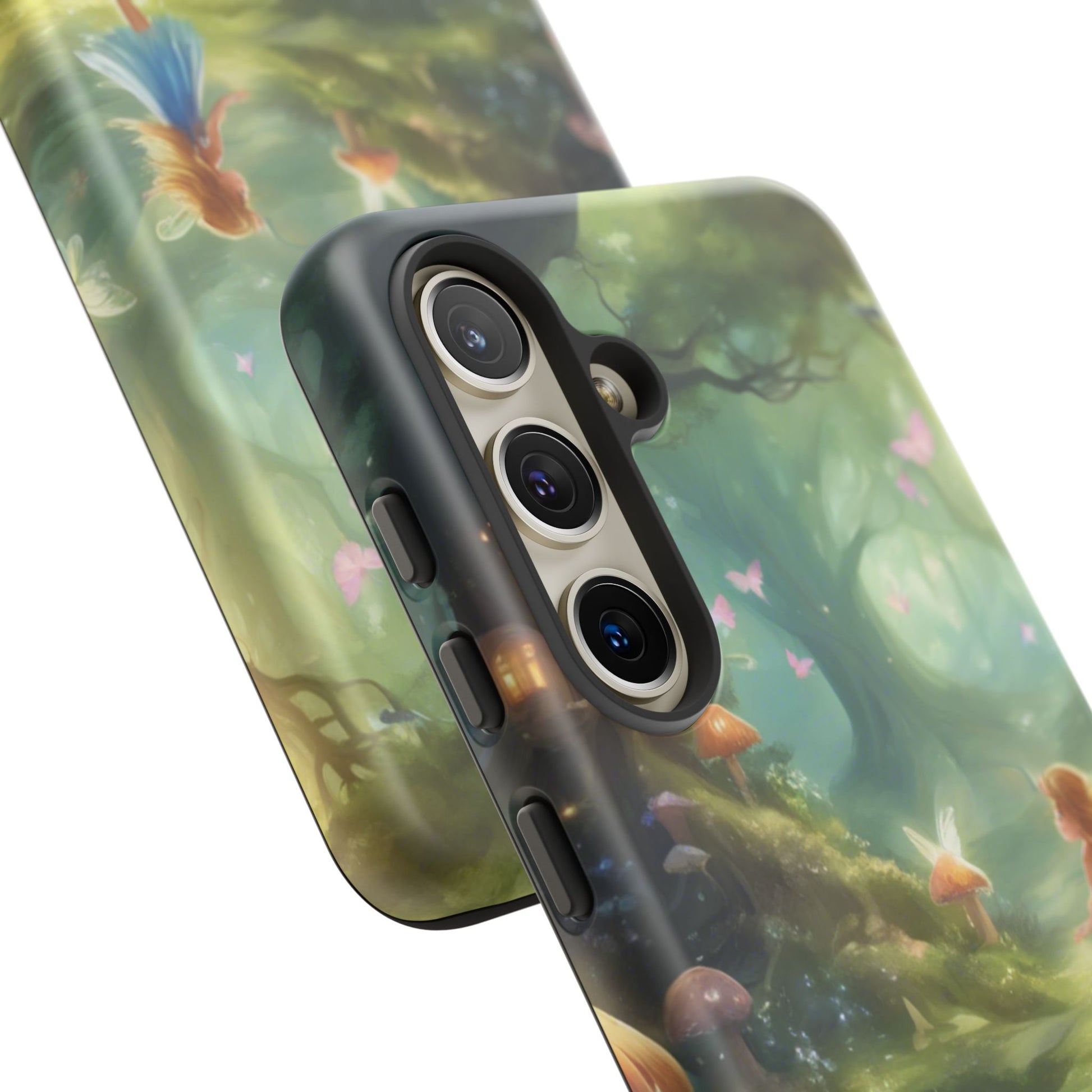 Enchanting Fairy Forest Phone Case Fae Trees Legend Garden Fern Gulley ACOTAR Magic Fantasy Dragons iPhone 13 14 15 16 Pro Max Samsung Pixel