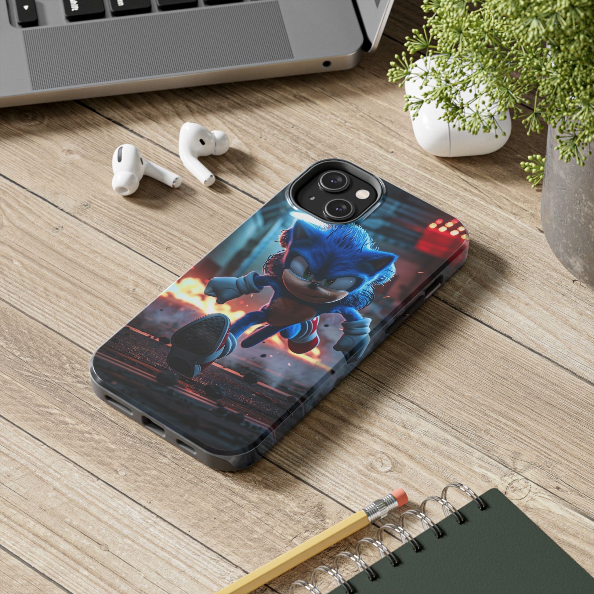 Durable Sonic Phone Case - Protective Sonic the Hedgehog Design - Tough Mobile Cover - Fun Video Game Phone Accessory