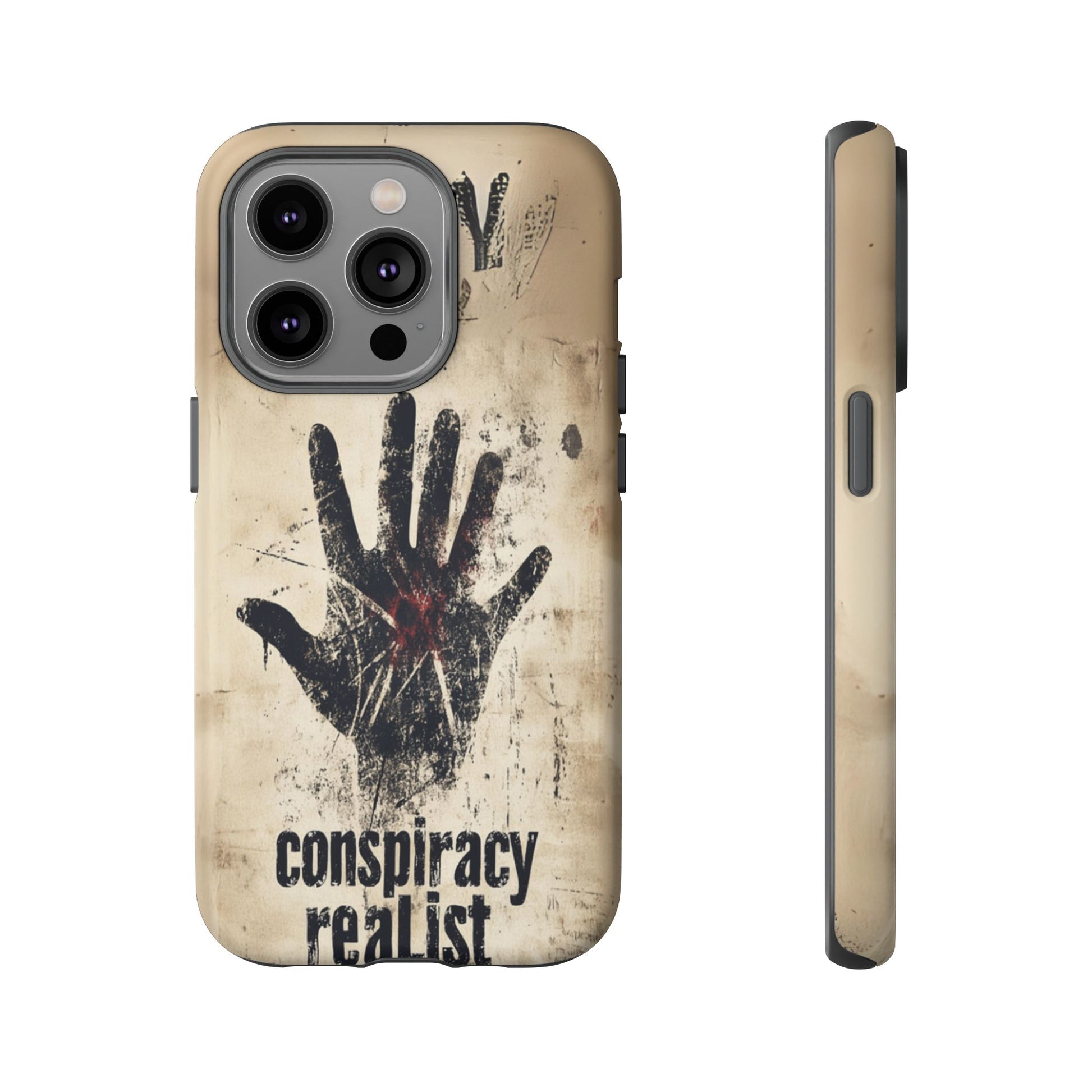 Conspiracy Theories Paranormal Mystery UFO X-Files Inspired Ghostly Hand Conspiracy Realist Cryptid iPhone 13 14 15 16 Pro Max Galaxy Pixel