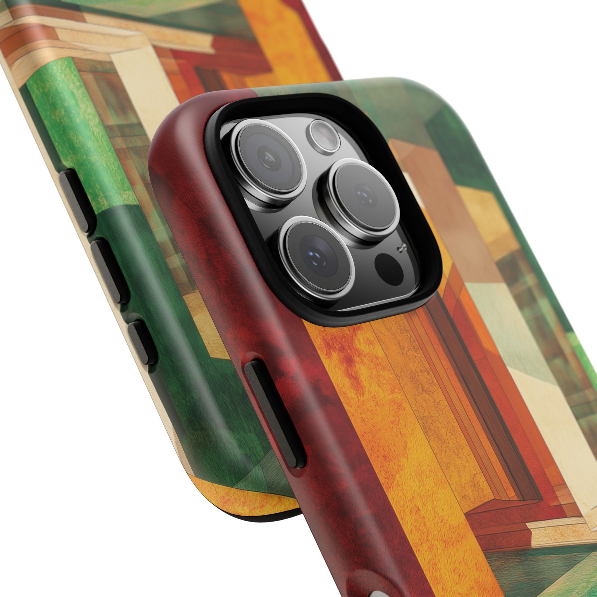 Art Deco Frank Lloyd Wright Inspired Usonian Phone Case Geometric Stained Glass Art Deco Marble Gold 13 14 15 16 iPhone Pro Max Galaxy Pixel
