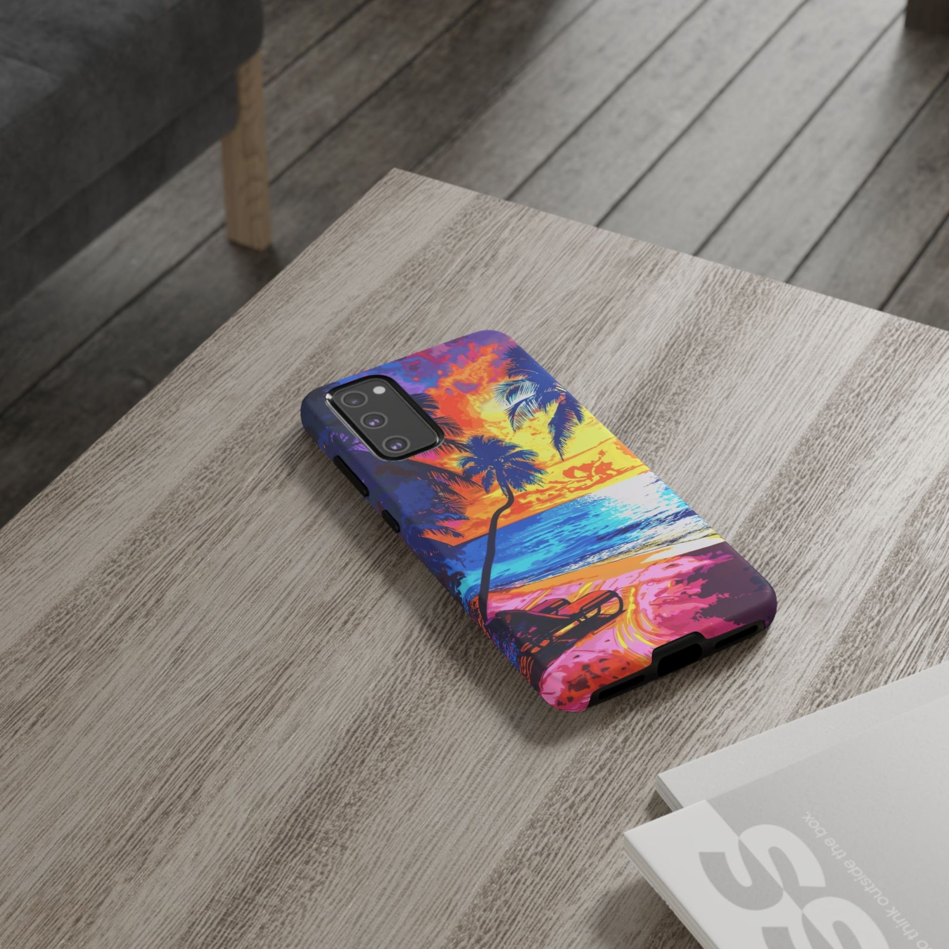 Sunset Bliss: Lisa Frank Style Android Phone Case