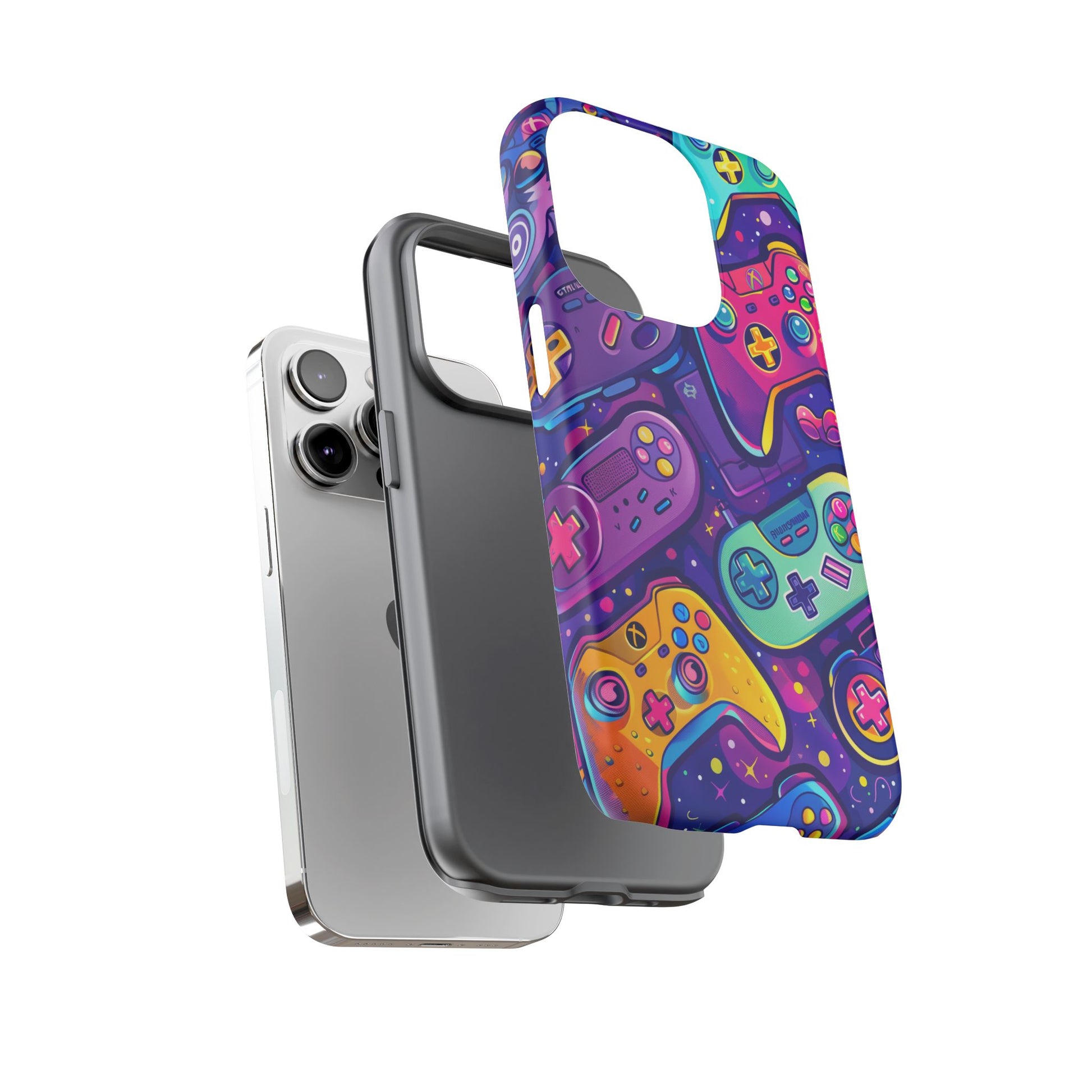 Lisa Frank Style Video Game Controller Android Phone Case, Retro Gamer Gift, Colorful Gaming Accessory