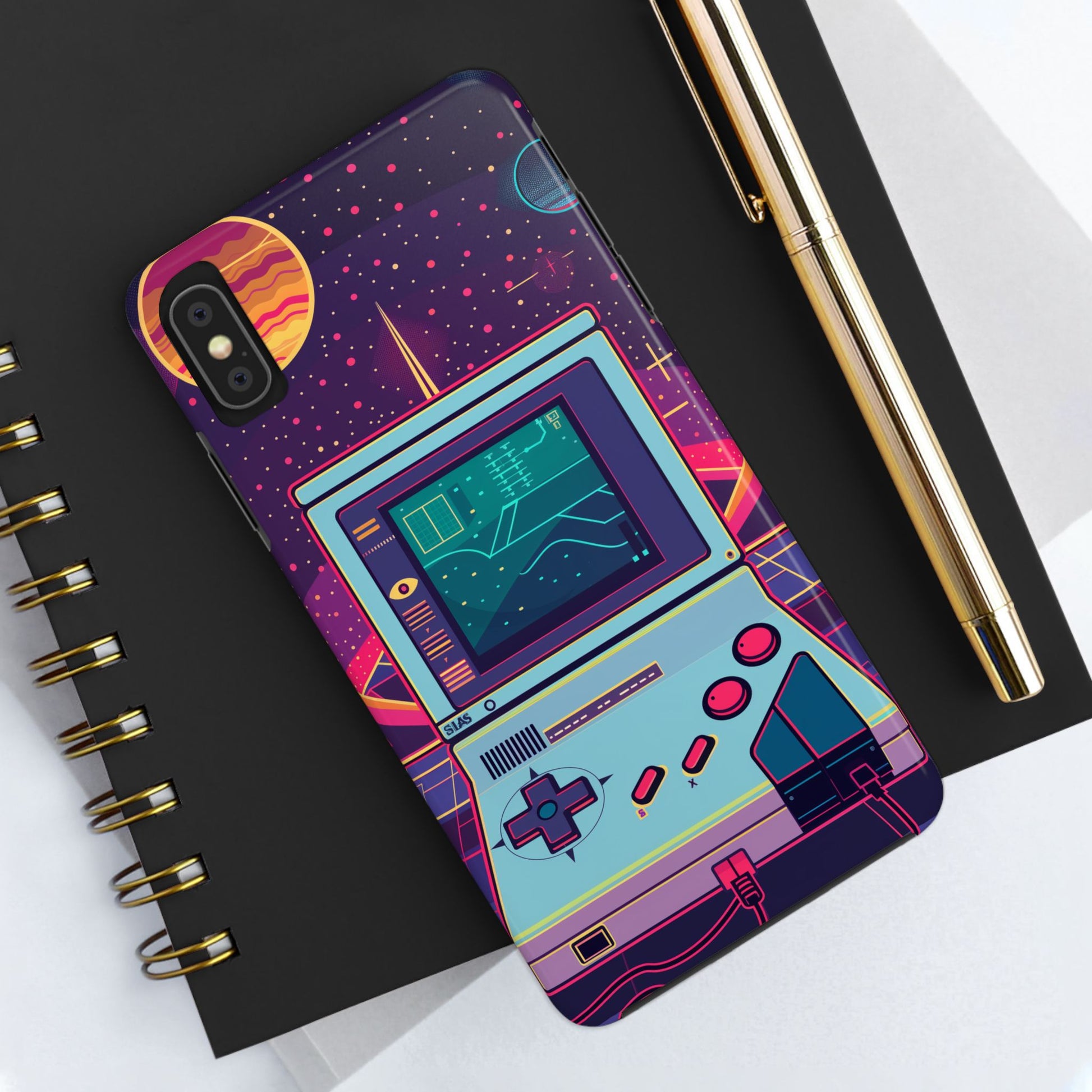 Durable iPhone Case with Alternative Universe Game Console Design - Protective Phone Cover - Fun and Sturdy Gaming Accessory - Gamer Gift