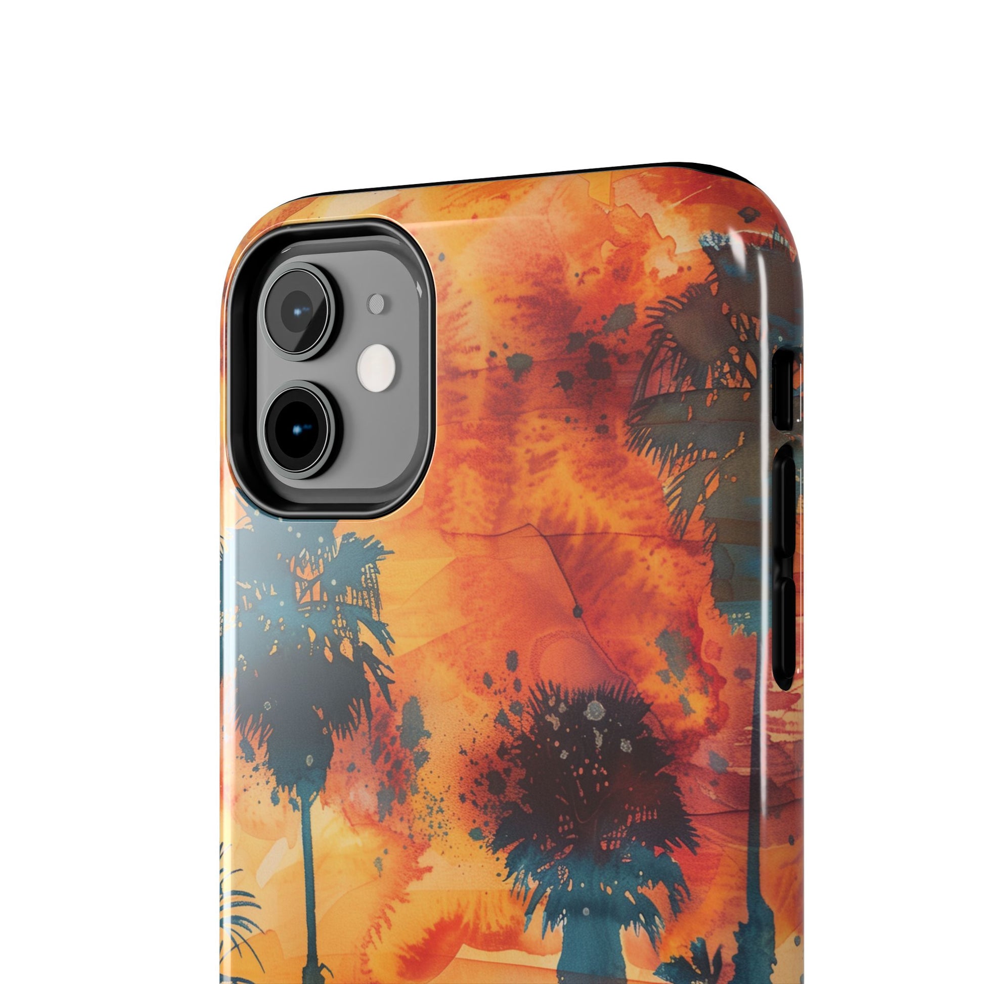 Los Angeles Sunset iPhone Case, Golden Hour Scenic View, Hollywood Hills Sunset Phone Case, Palm Trees Phone Case, iphone 15 pro max case