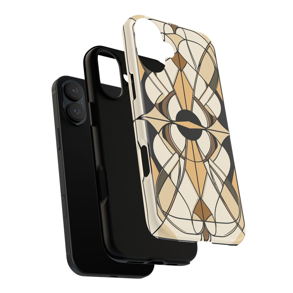 Geometric Phone Case Art Deco Design Frank Lloyd Wright Stained Glass Prairie Style Stylish iphone 13 14 15 16 Pro Max Plus Galaxy