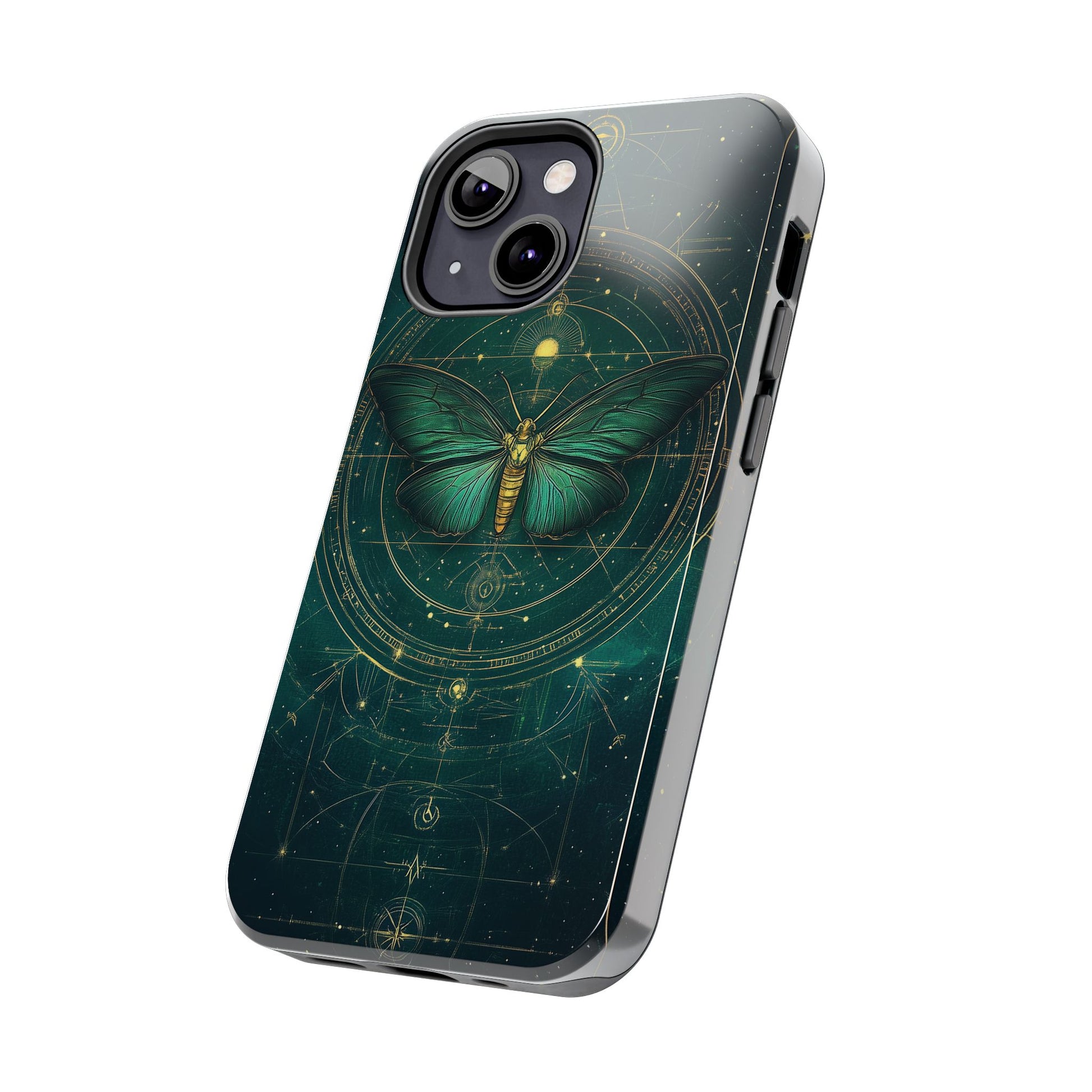 Celestial Dark Academia Phone Case, Magical Moth Vintage  Witchcraft iPhone Cover, Esoteric Nature Art, iPhone 15 Pro Max, iPhone 14 Pro
