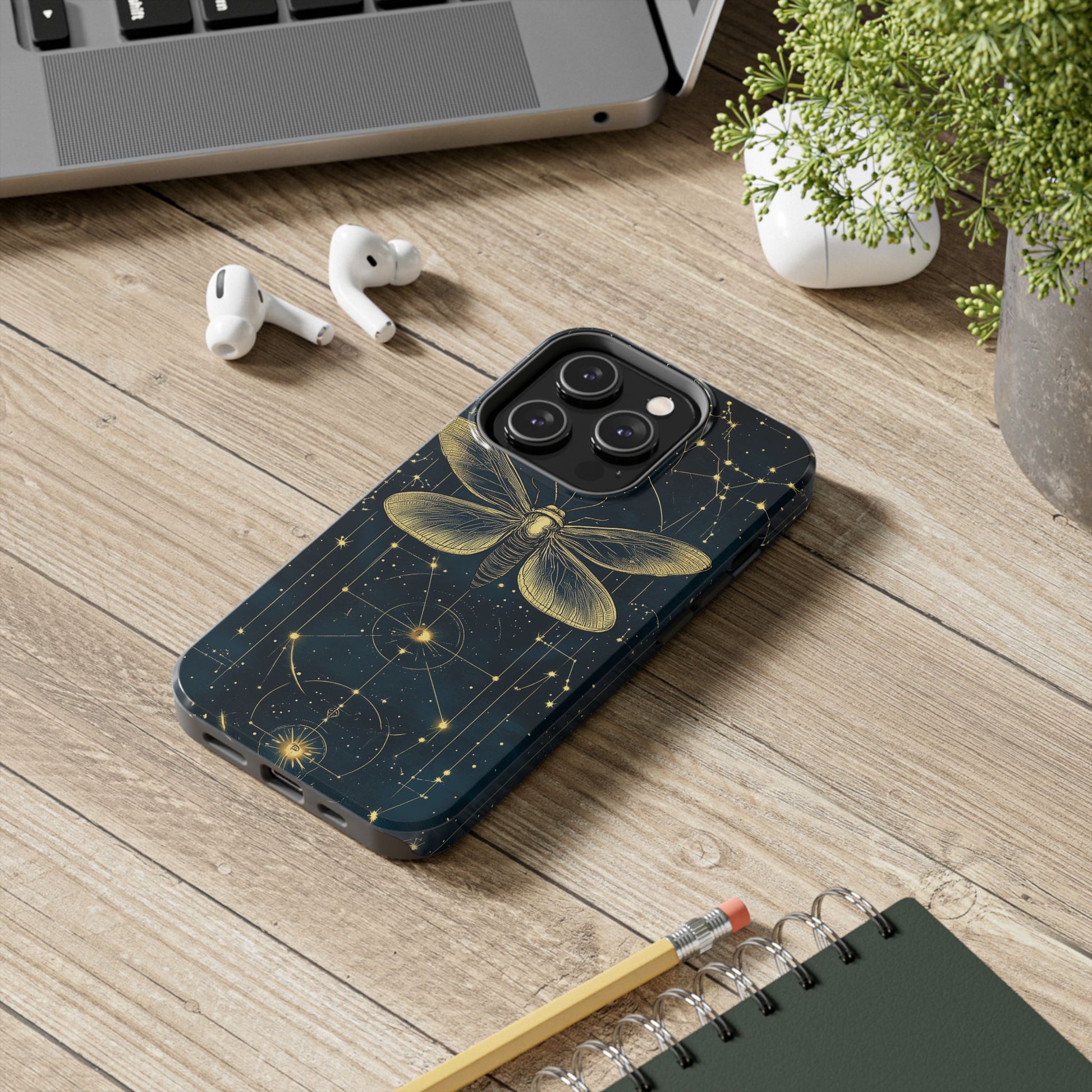 Celestial Dark Academia Phone Case Magical Moth Astrology Witchcraft Esoteric Entomology Nature Art Phone 13 14 15 Pro Max Samsung