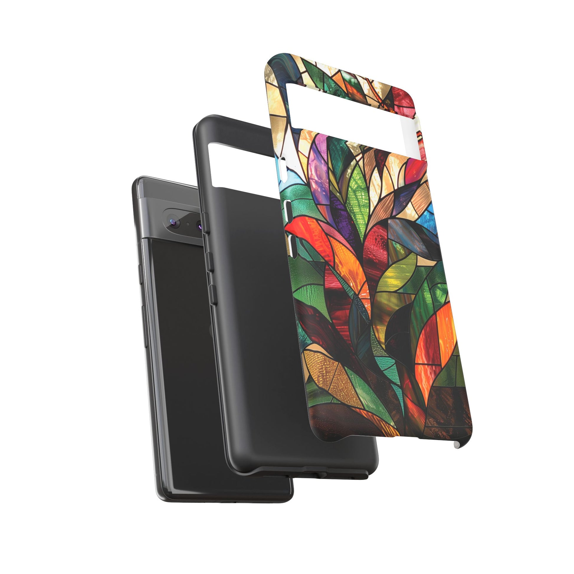 Frank Lloyd Wright Inspired Stained Glass Phone Case Mid Mod Geometric Artistic Architectural Design Art Deco iphone 13 14 15 16 Pro Max