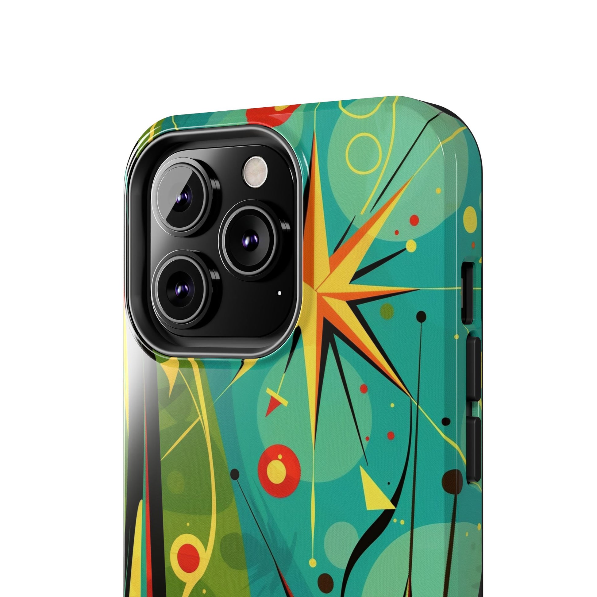 Mid Century Modern Star Design Phone Case, Earth Tone Colors, Retro Style Smartphone Cover, Vintage Phone Case, iPhone 14 Case, Apple iPhone