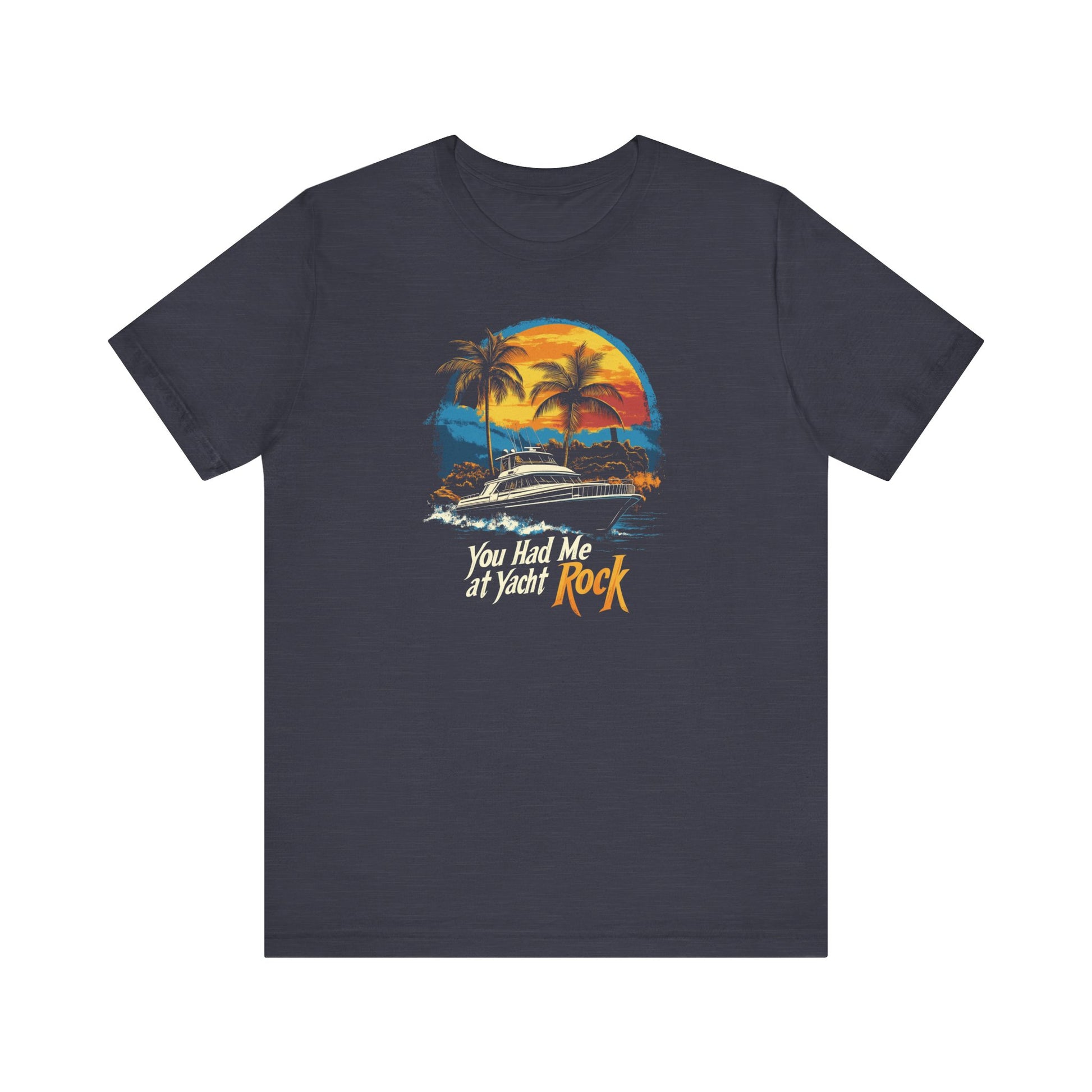 Yacht Rock Tee, Unisex T-Shirt, Sailing Ocean Sunset Shirt, Nautical Beach Graphic Tee, Boat Captain Gift